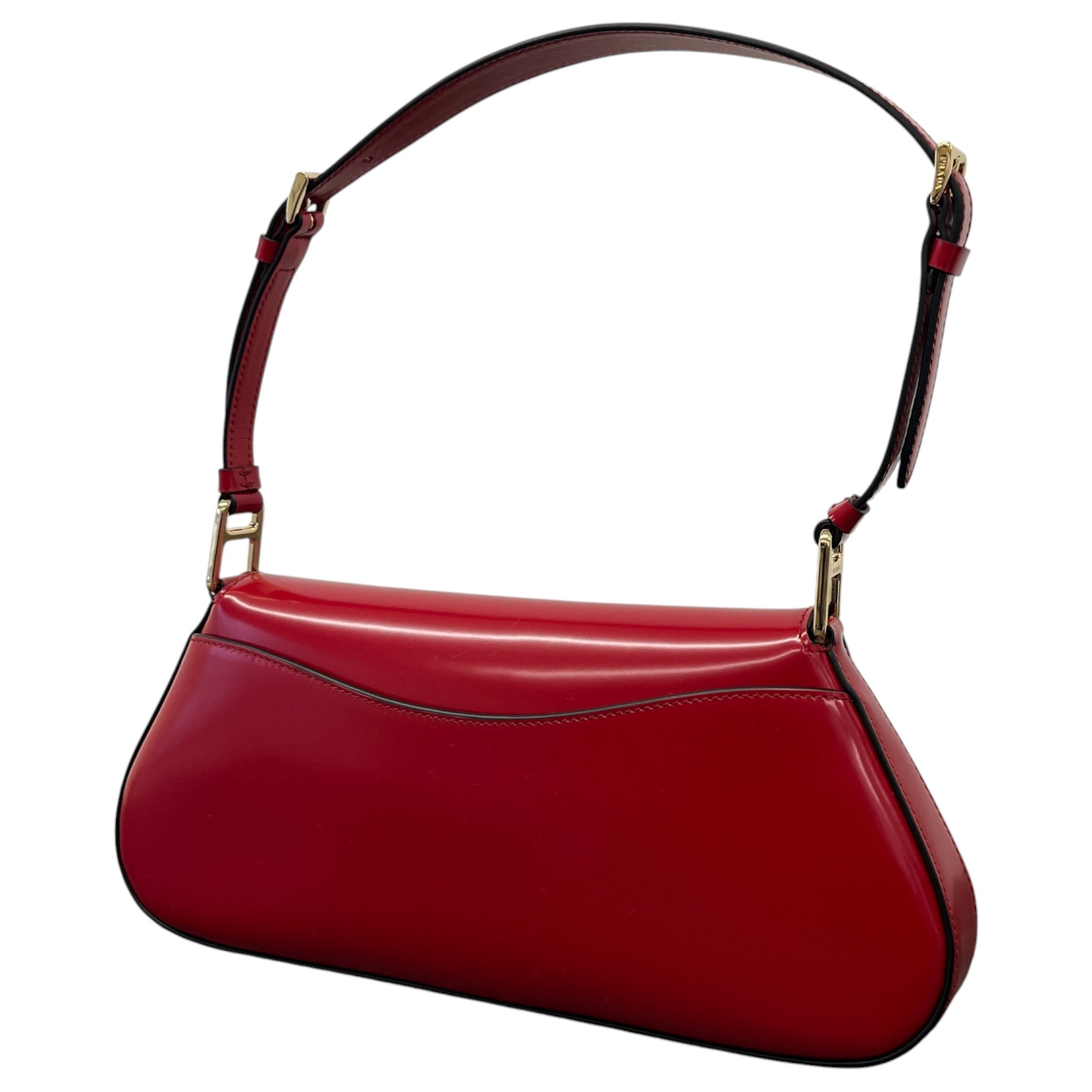 Women's Plaque Logo Handbag Red