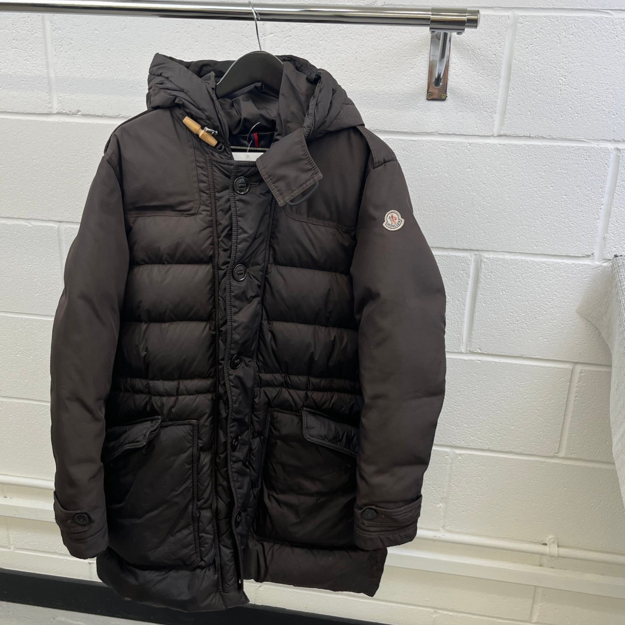 Men's Voiron Down Jacket Brown Size 4 / XL