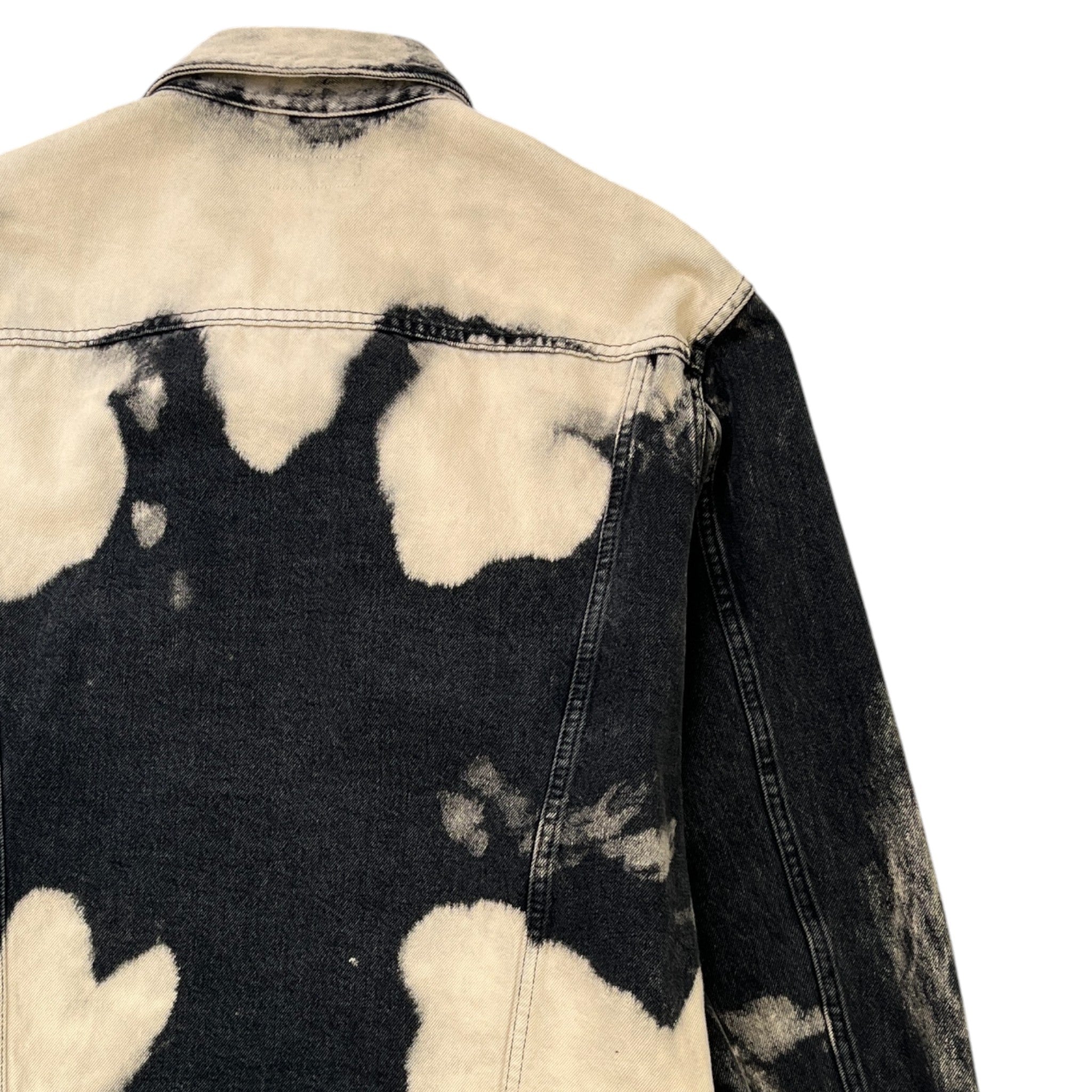 Men's Tye-Dye Denim Jacket Black Size S