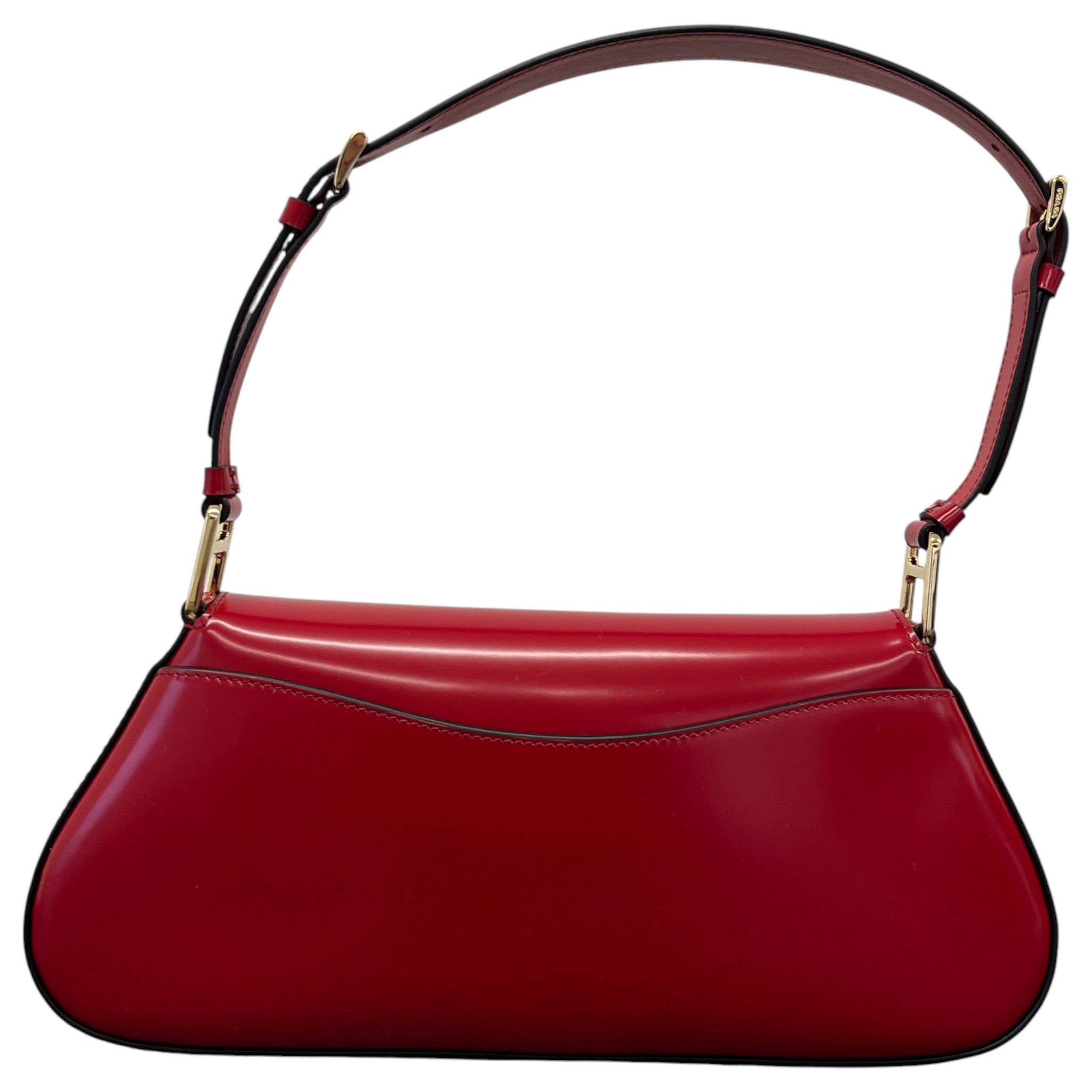 Women's Plaque Logo Handbag Red