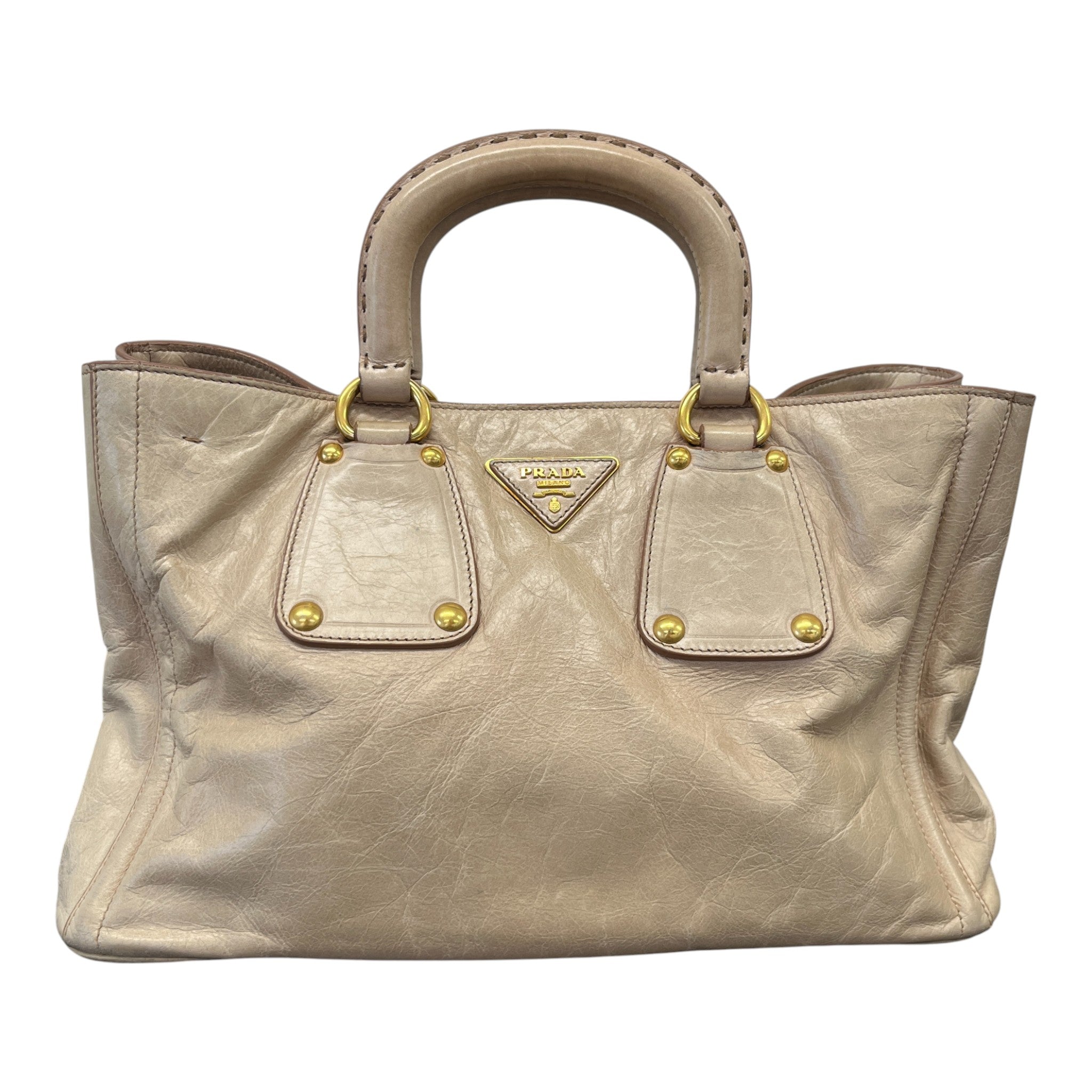 Women's Vitello Shine Bag Beige