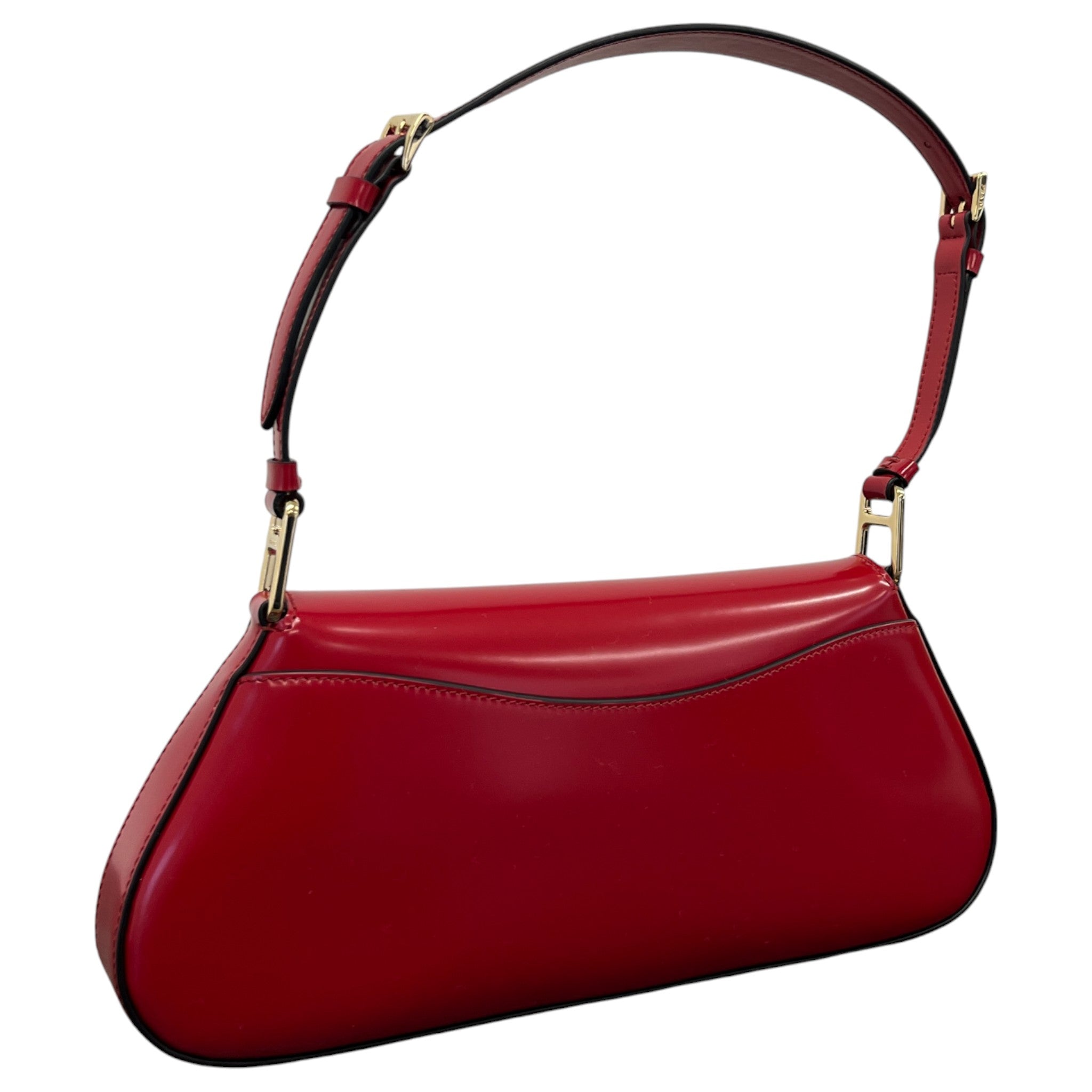 Women's Plaque Logo Handbag Red