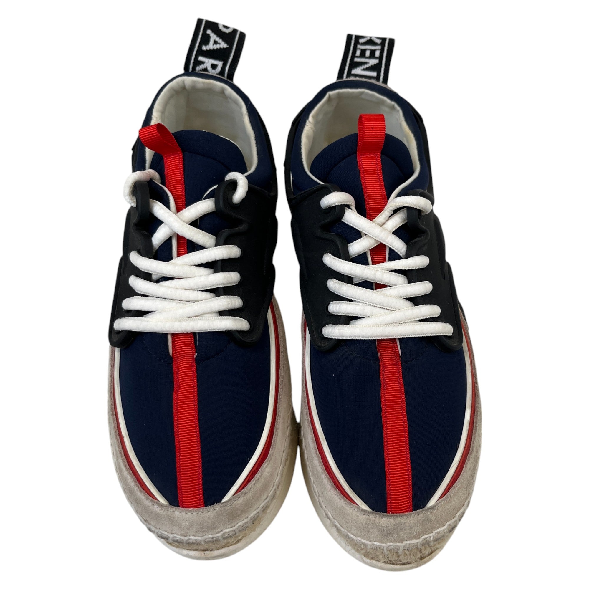 Women's K-Lastic Lace Espadrilles Low Trainers Navy Size EU 35 / UK 2