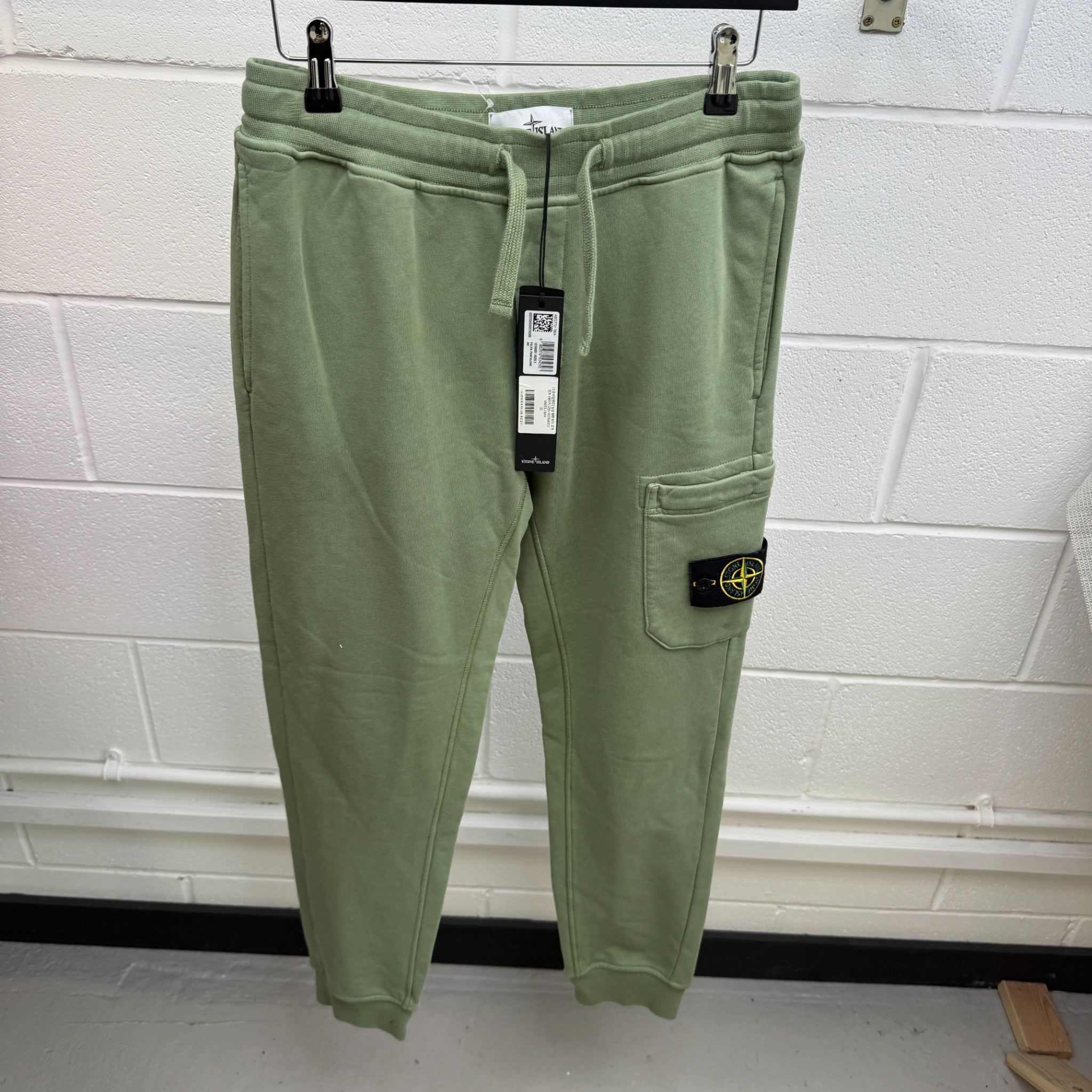 Men's Applique Logo Joggers Green Size S