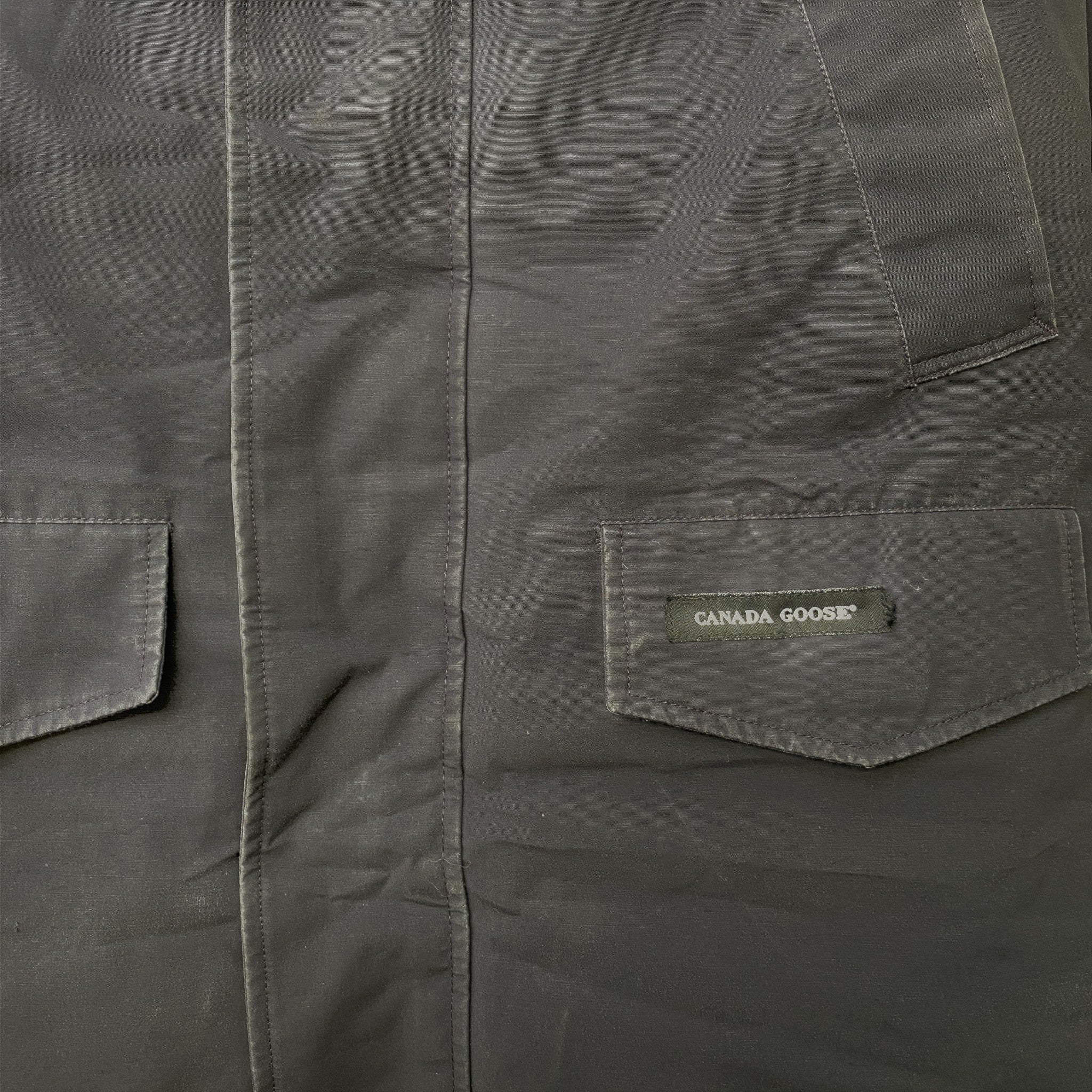 Men's Langford Parka Down Jacket Navy Size S