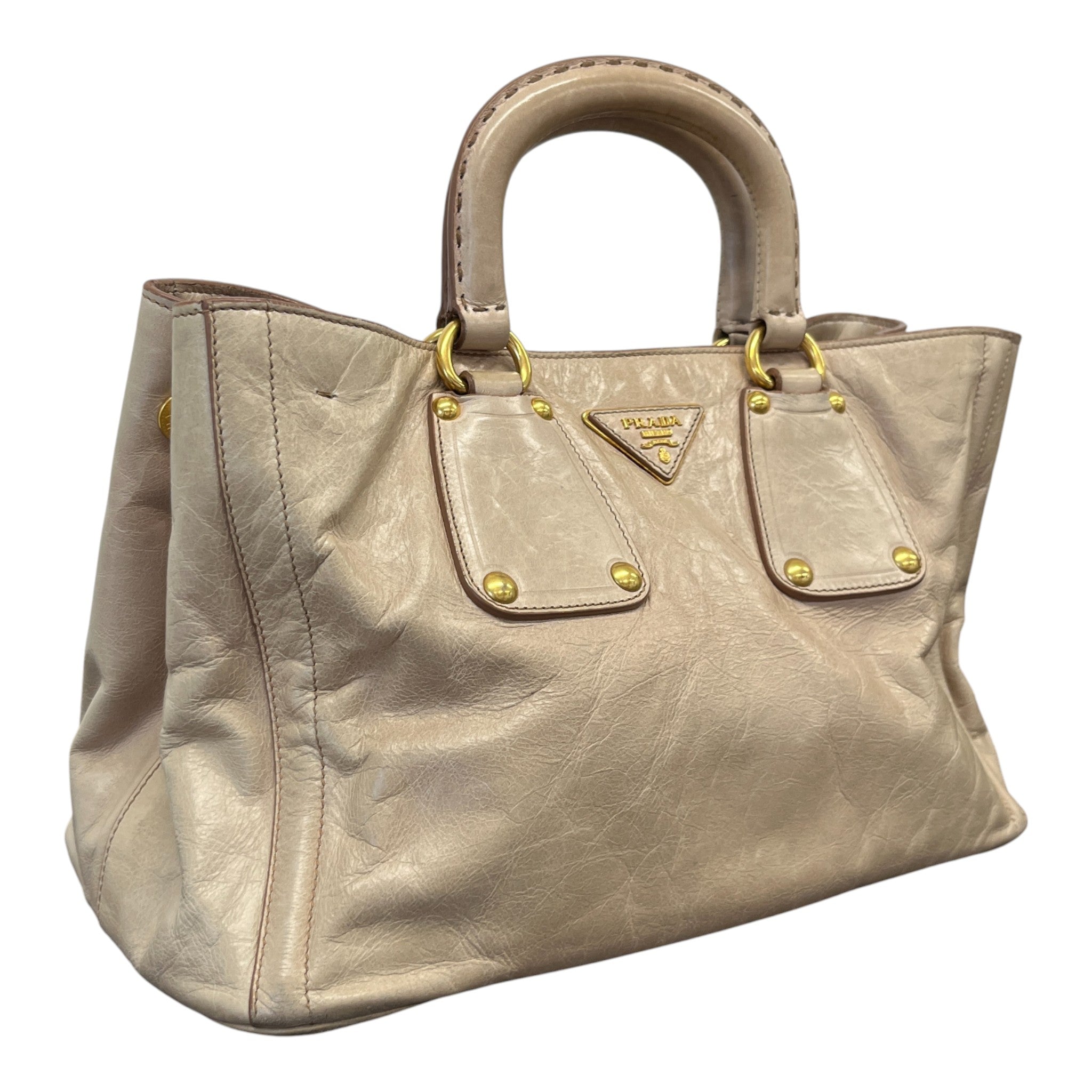 Women's Vitello Shine Bag Beige