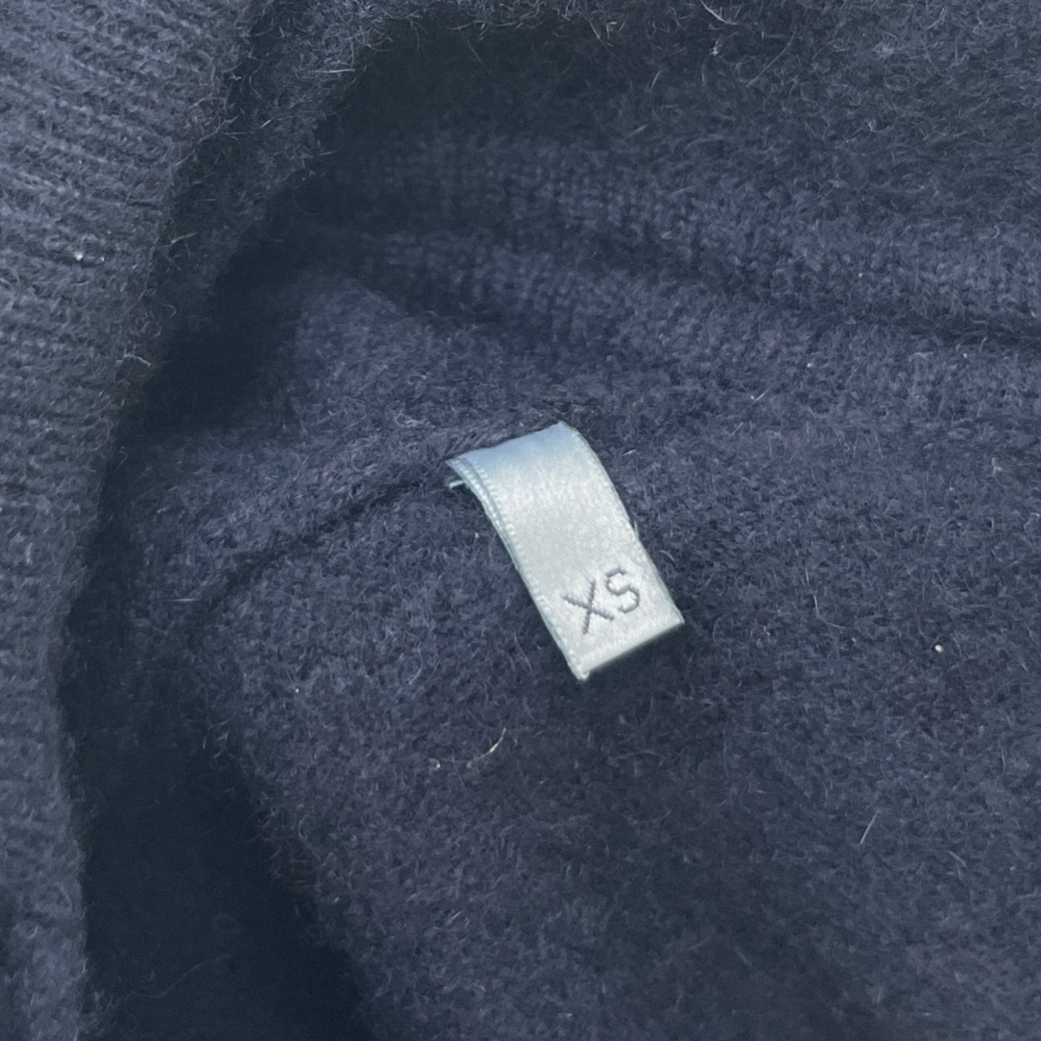 Men's Cashmere Hoodie Navy Size XS