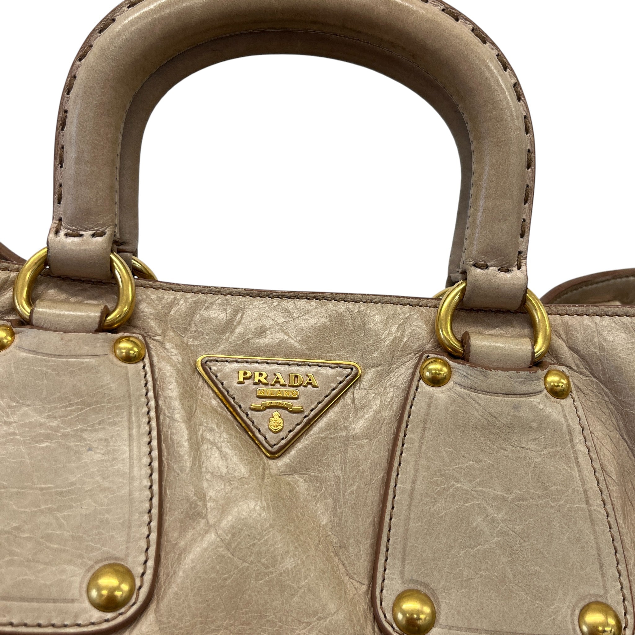 Women's Vitello Shine Bag Beige