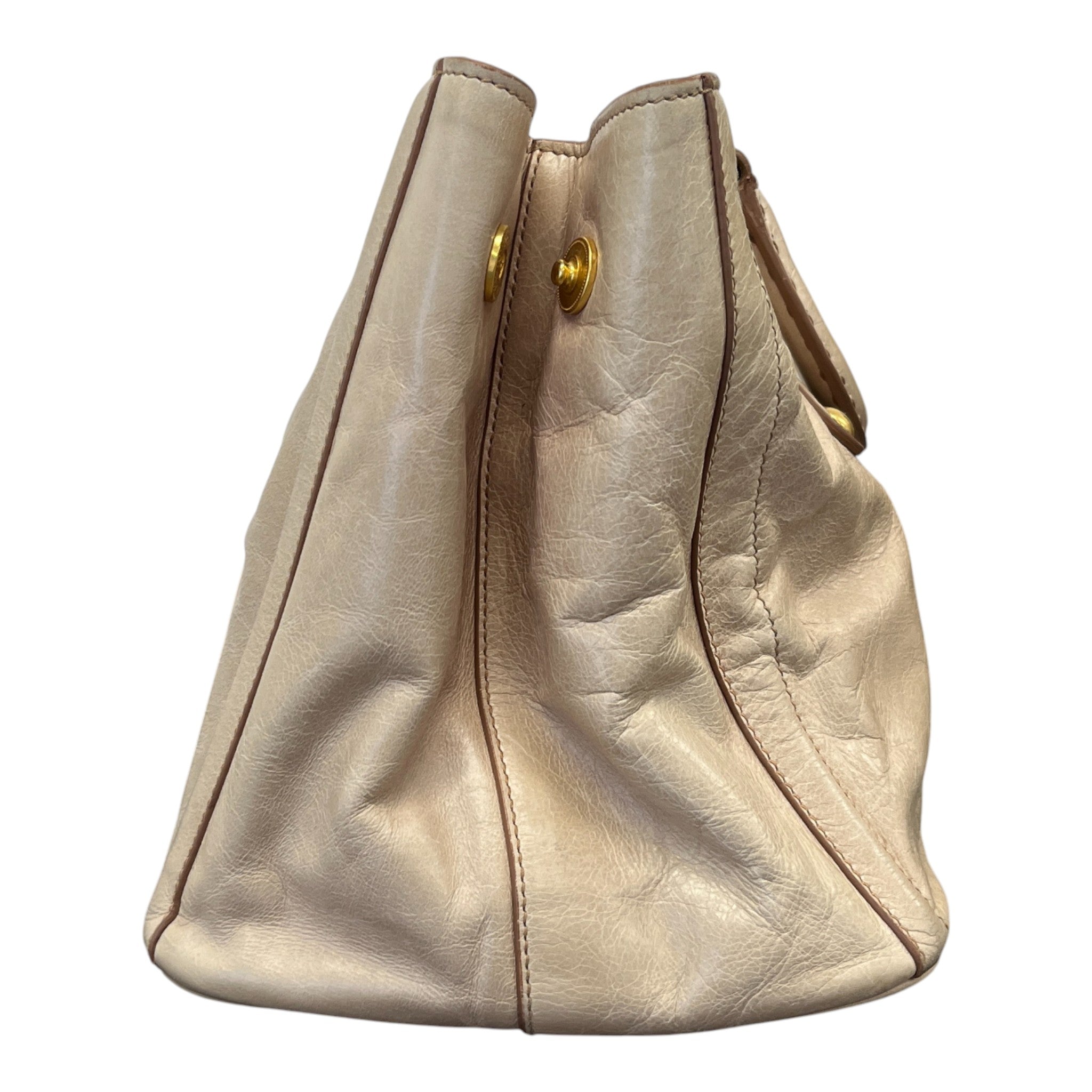 Women's Vitello Shine Bag Beige