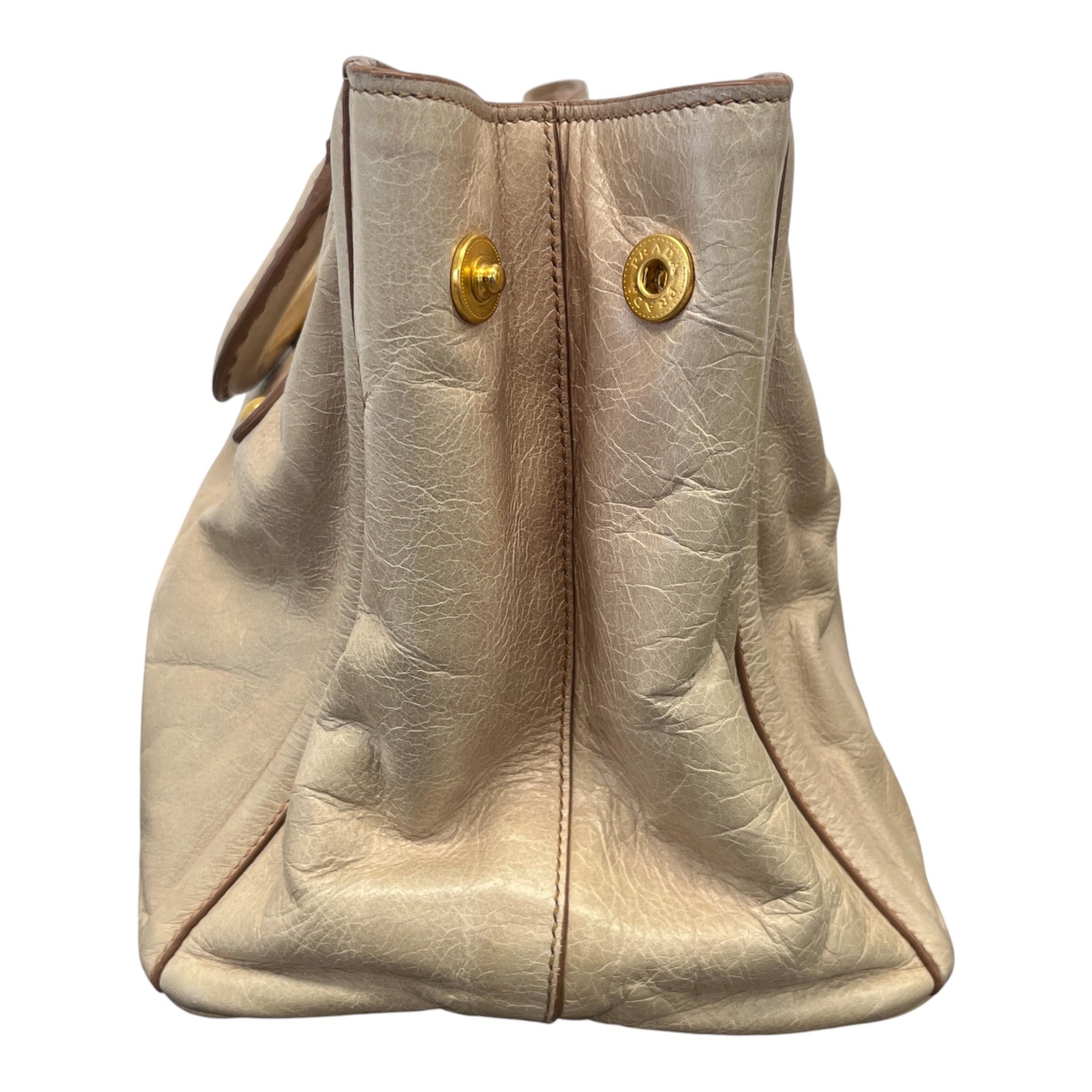 Women's Vitello Shine Bag Beige