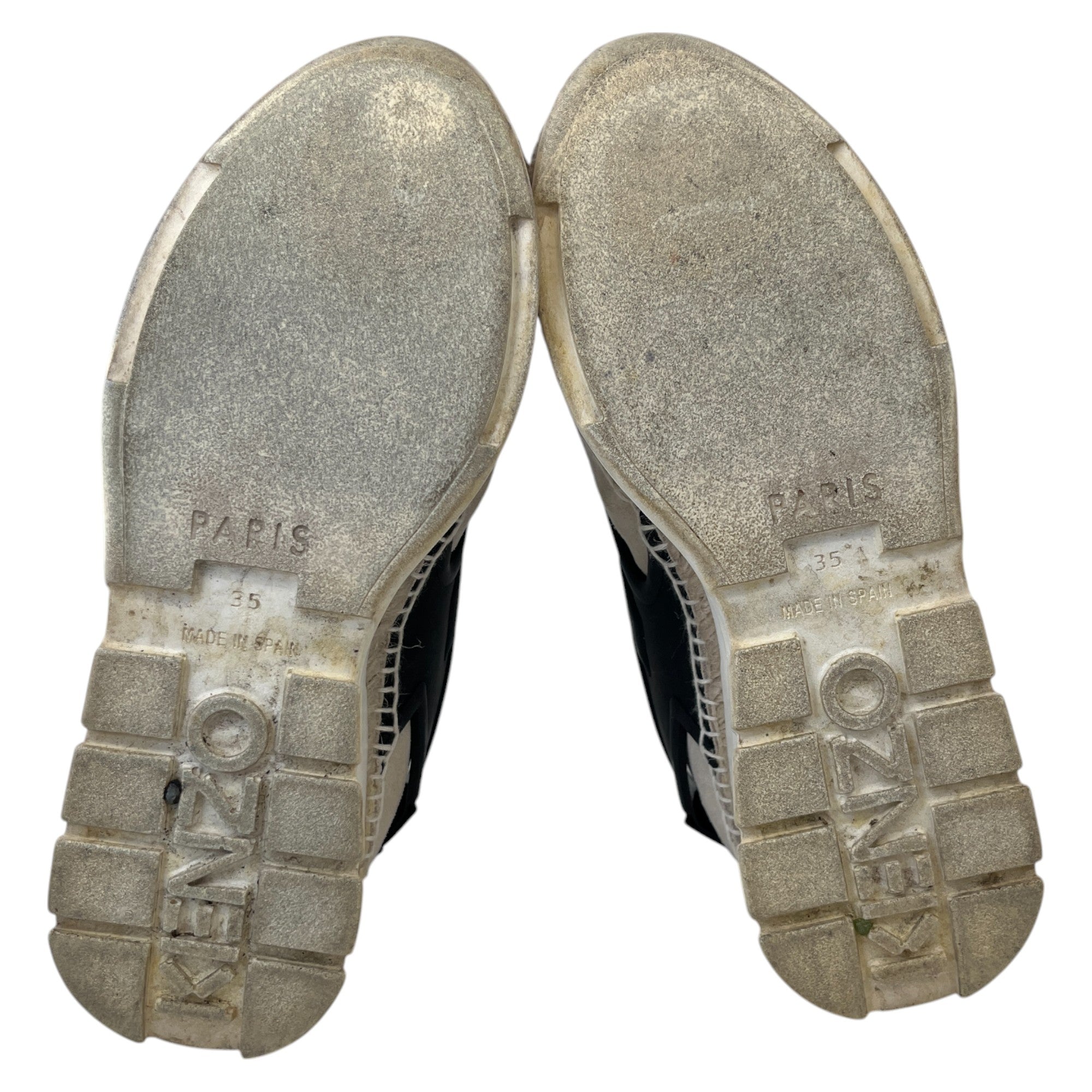 Women's K-Lastic Lace Espadrilles Low Trainers Navy Size EU 35 / UK 2