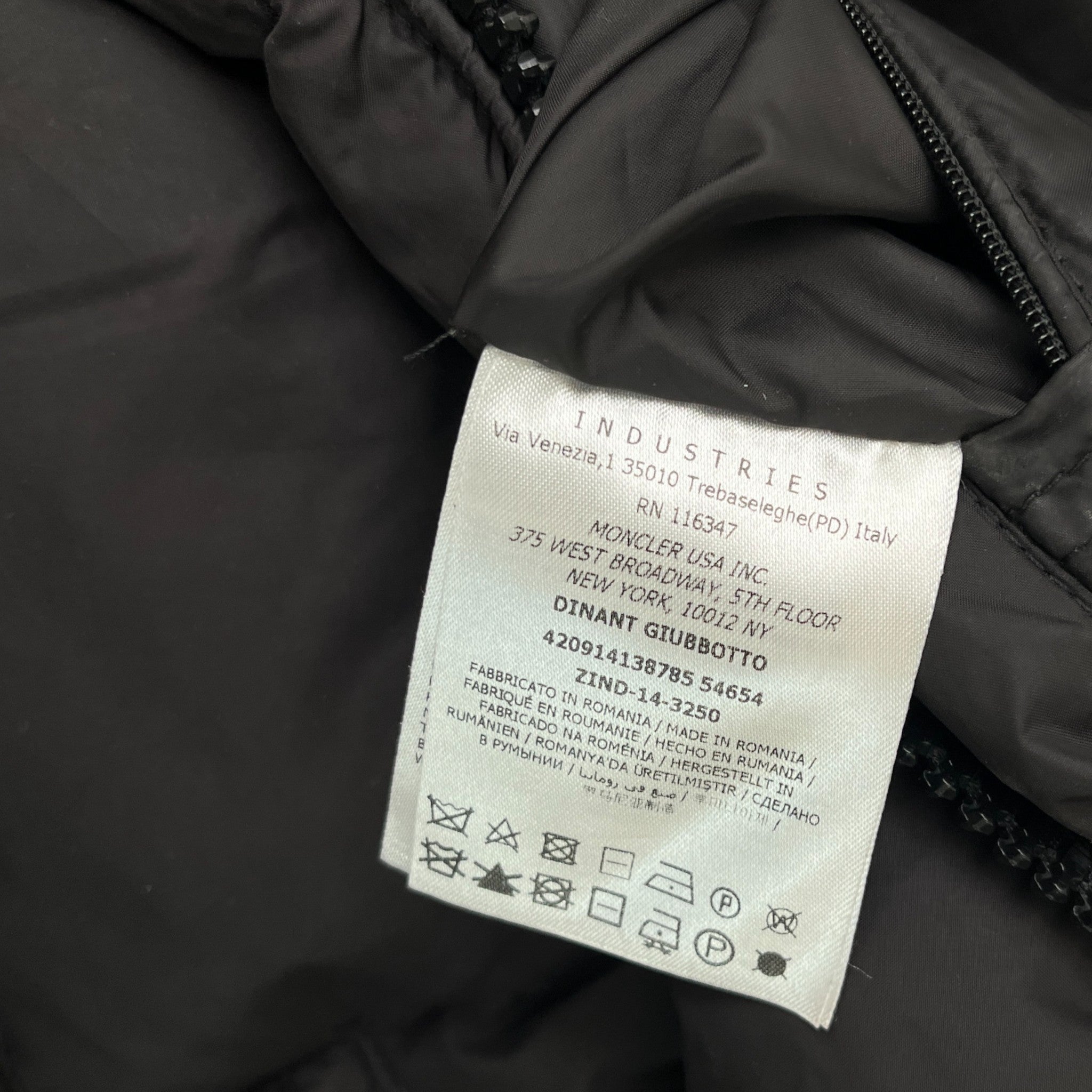 Men's Dinant Down Jacket Black Size 5 / XXL