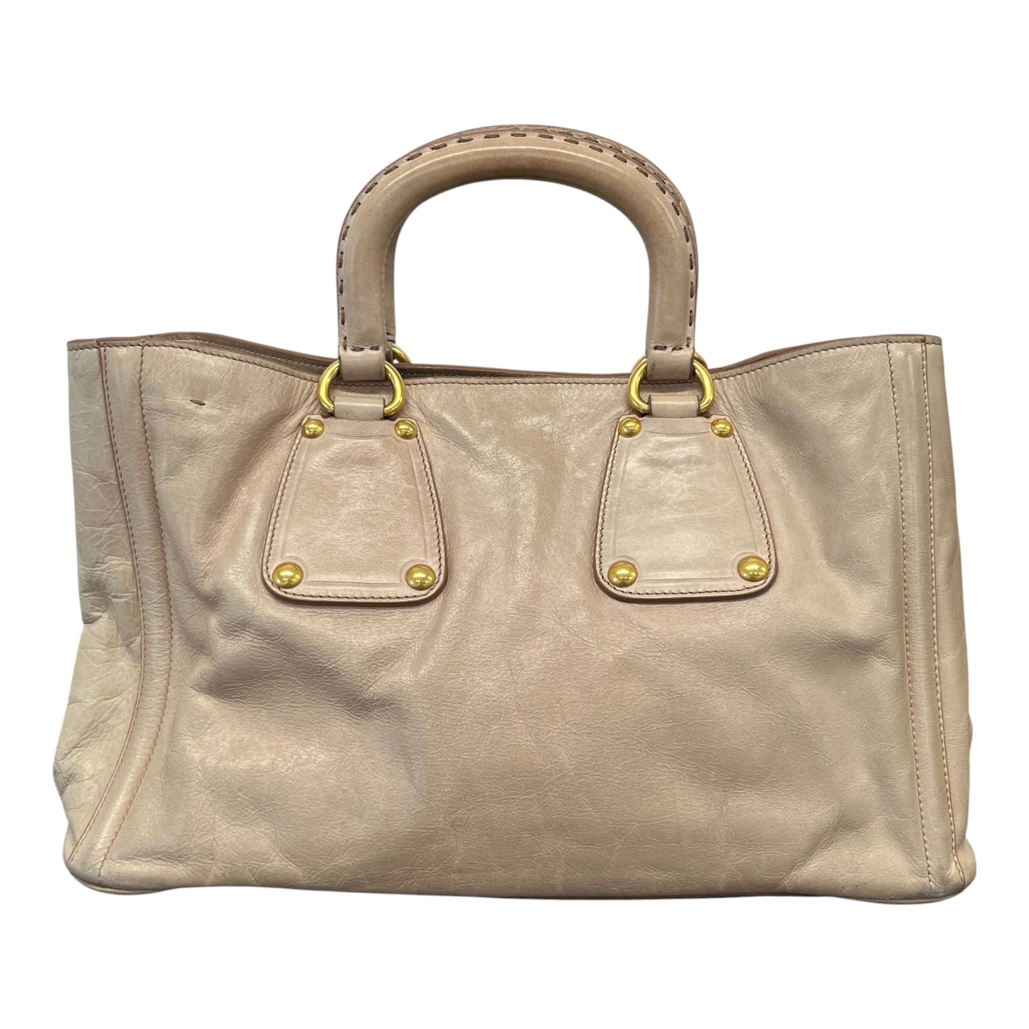 Women's Vitello Shine Bag Beige