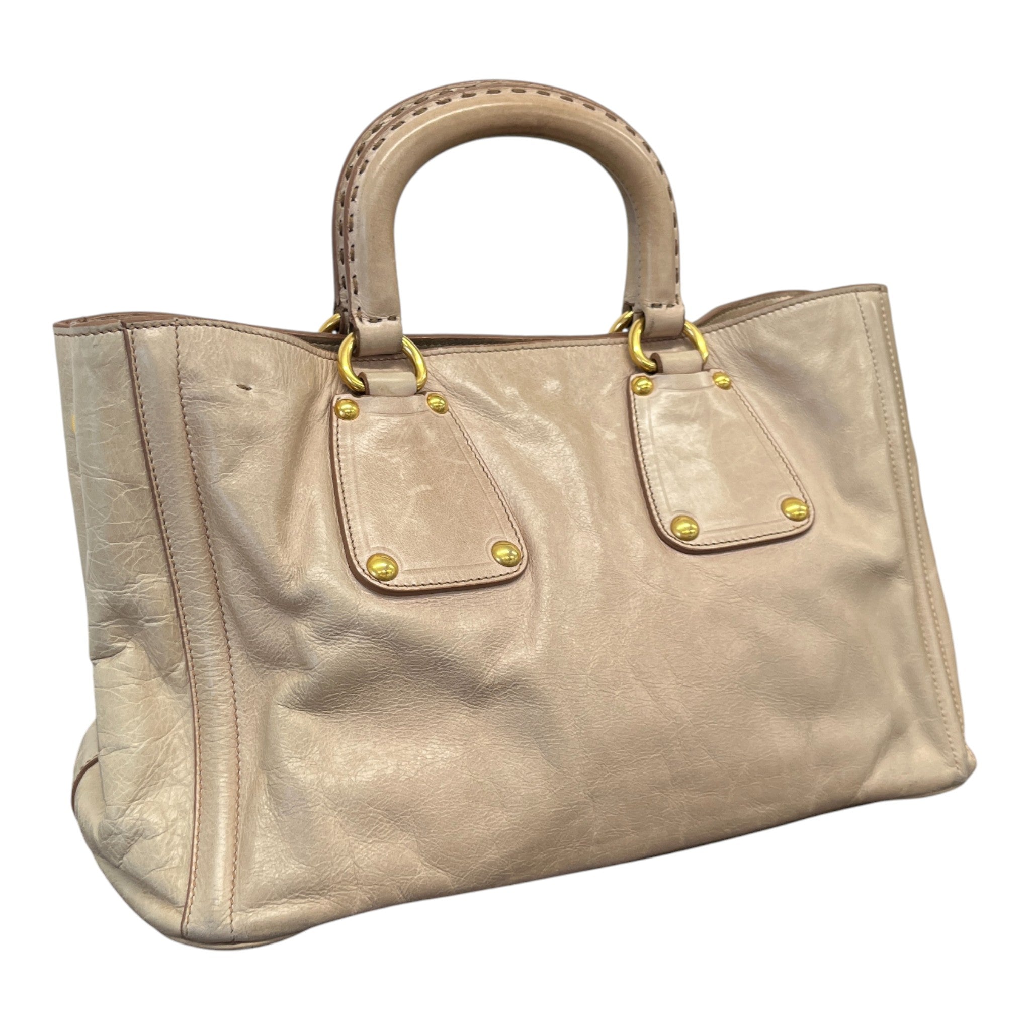 Women's Vitello Shine Bag Beige