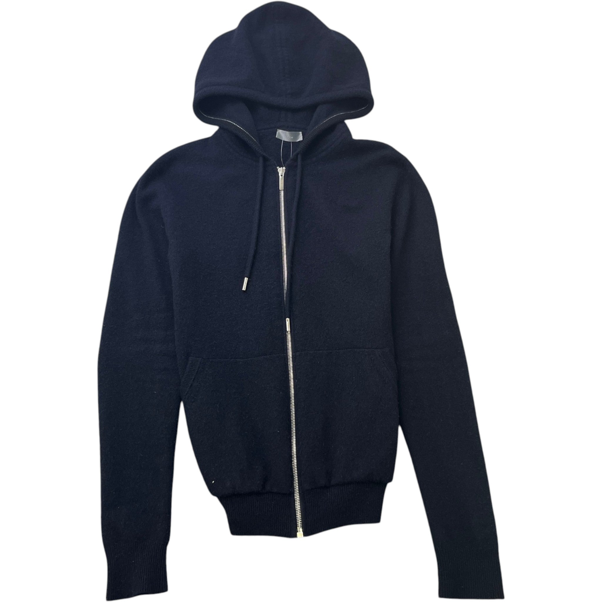 Men's Cashmere Hoodie Navy Size XS