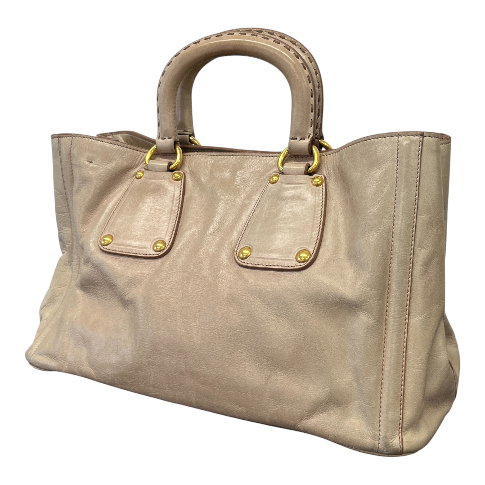Women's Vitello Shine Bag Beige