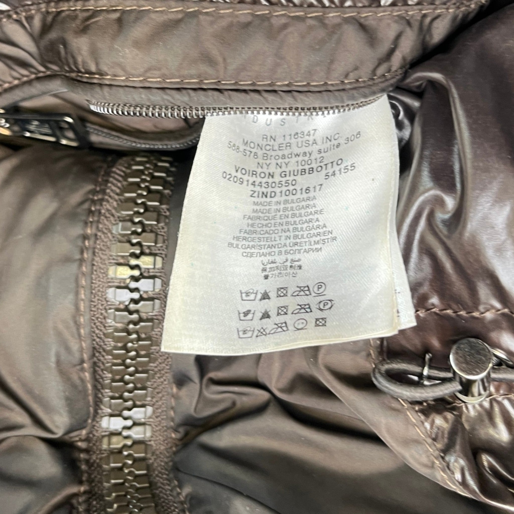 Men's Voiron Down Jacket Brown Size 4 / XL