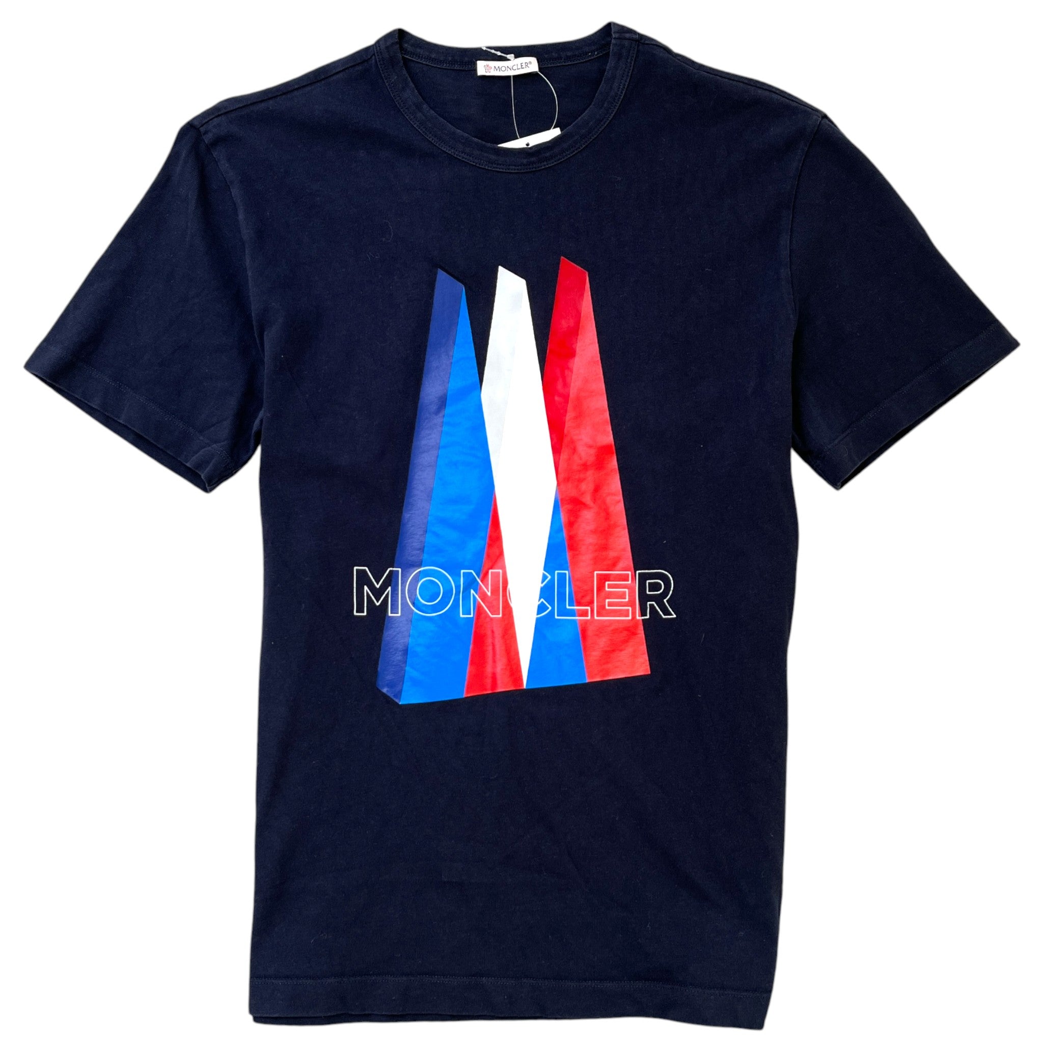 Men's Logo Print T-Shirt Navy Size M