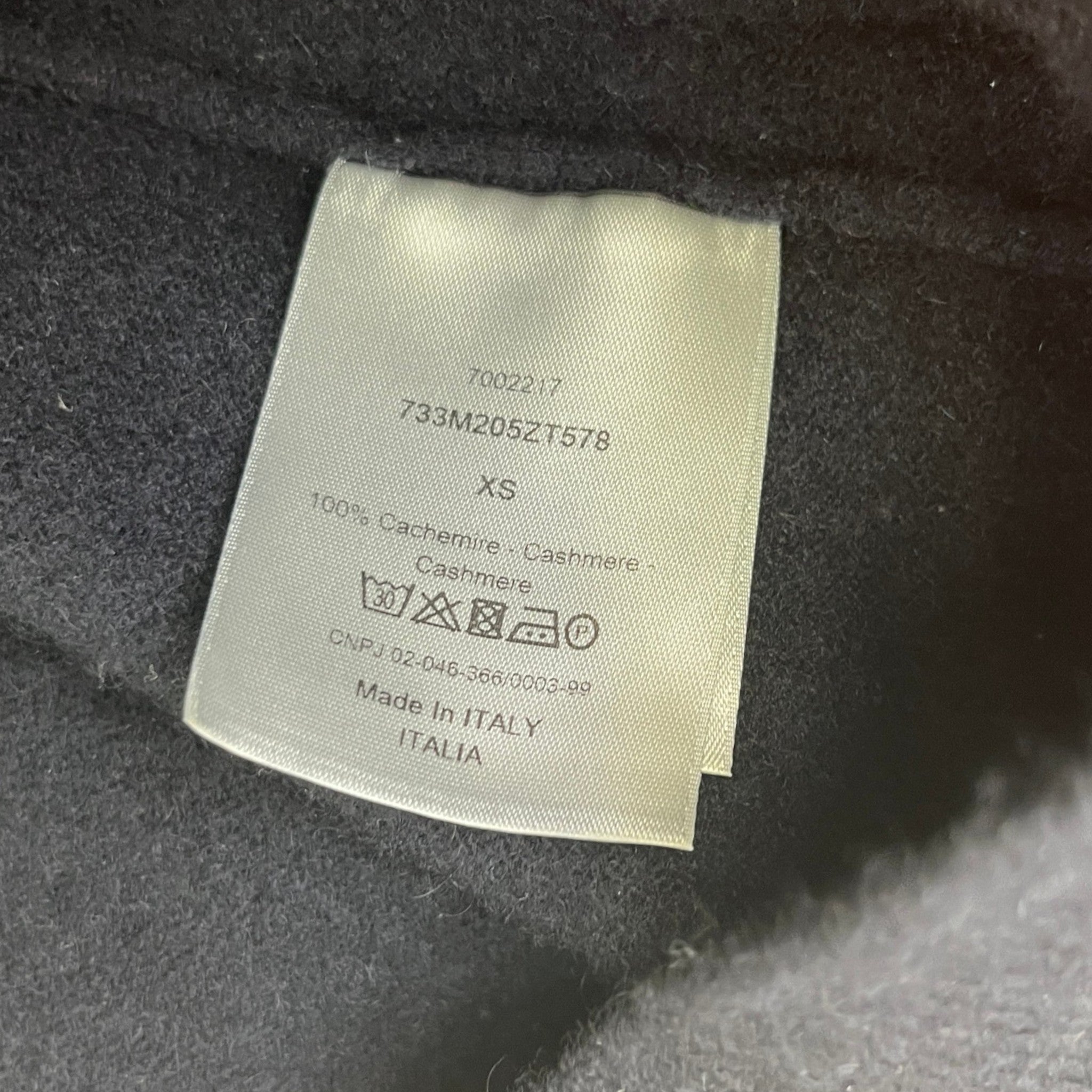 Men's Cashmere Hoodie Navy Size XS
