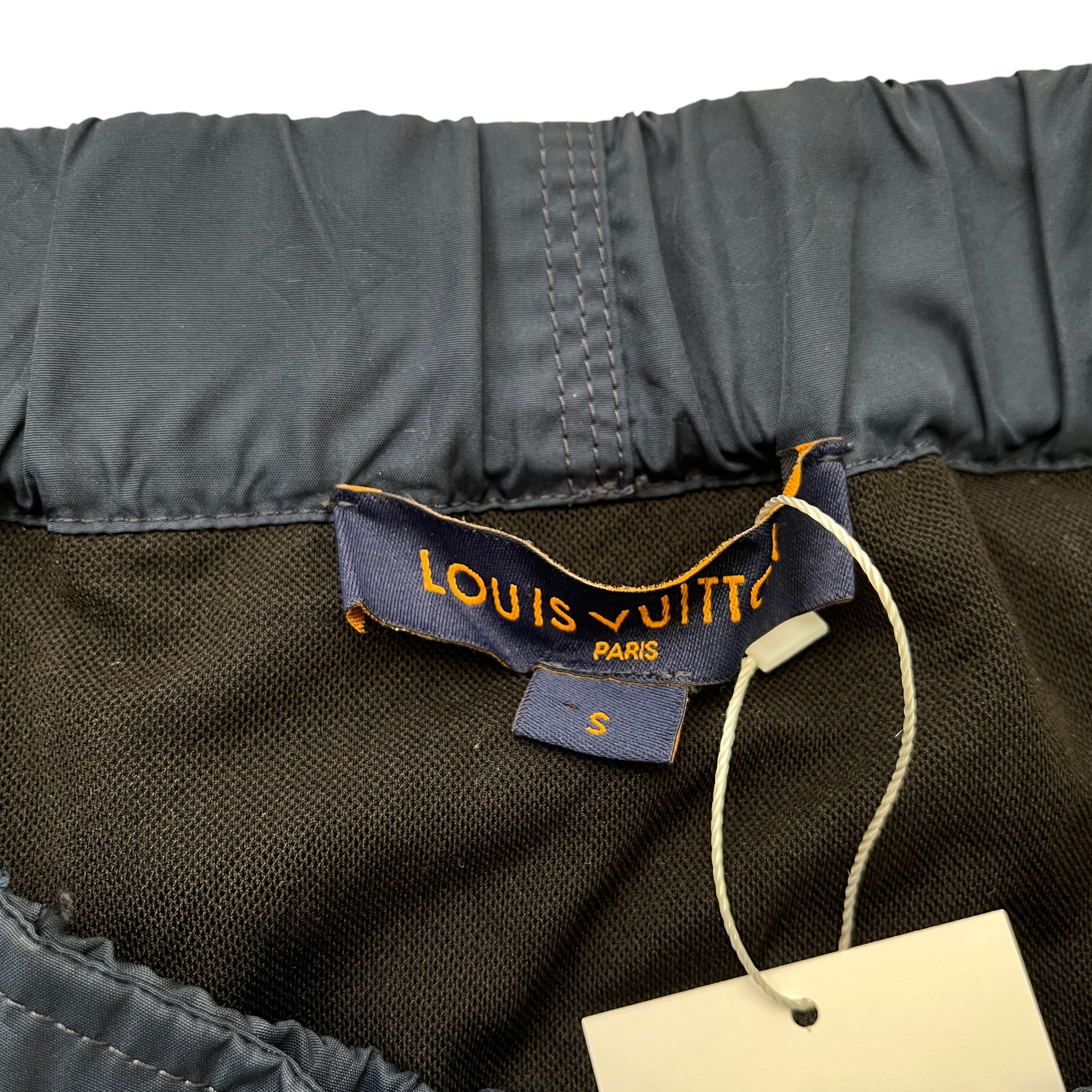 Men's 3D Pocket Monogram Swim Shorts Navy Size S