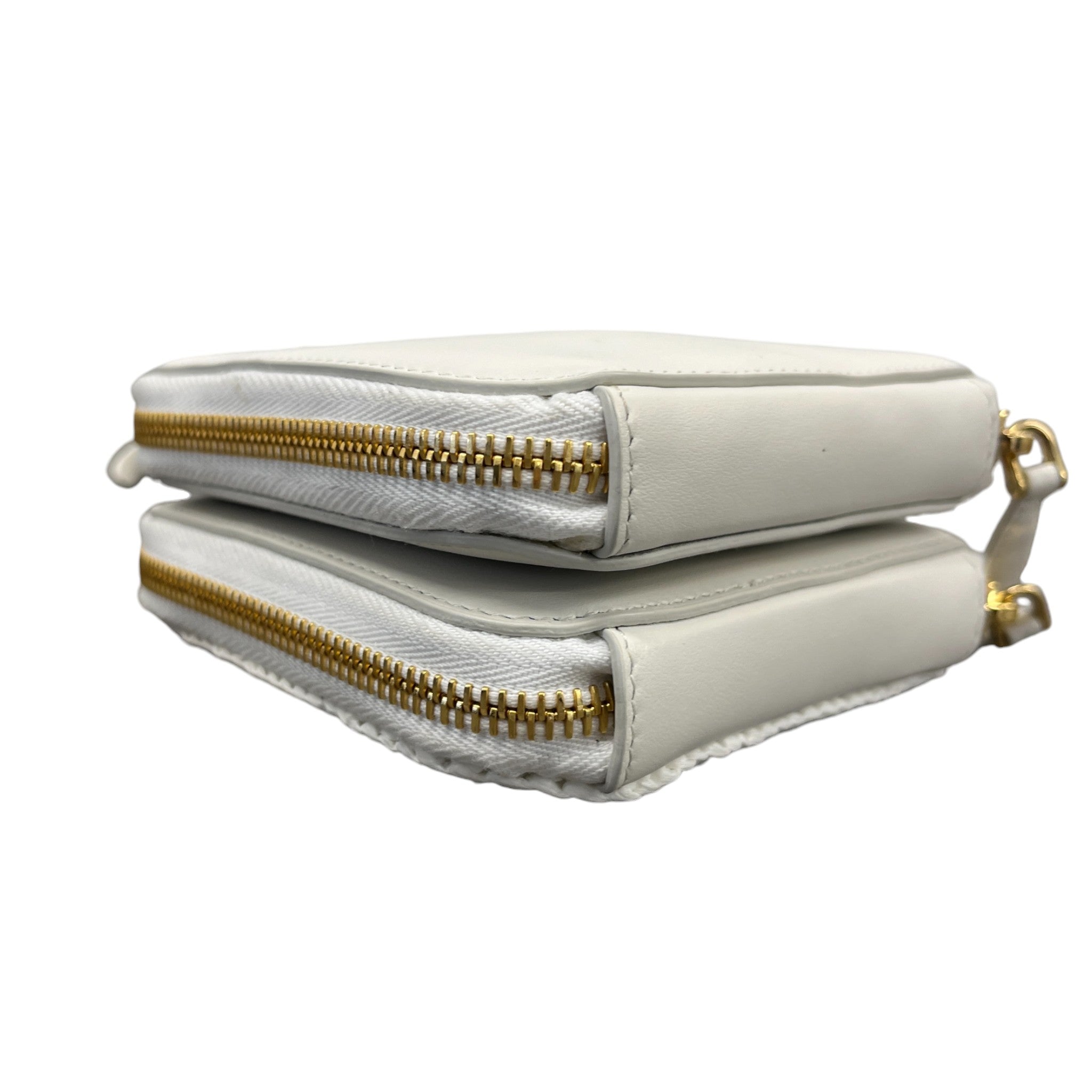 Women's Triangle Crochet Mini Handbag White