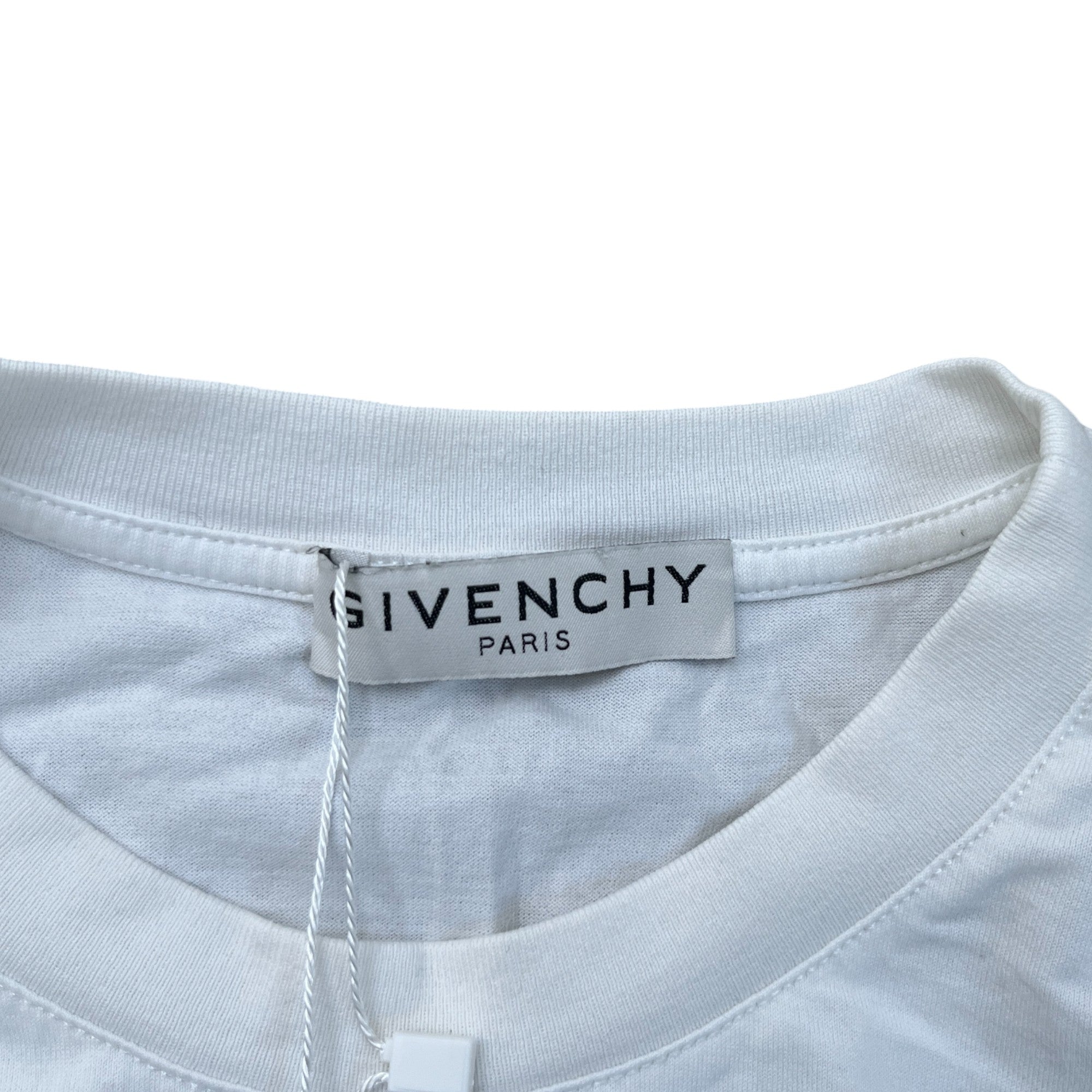 Men's Logo Print T-Shirt White Size XS