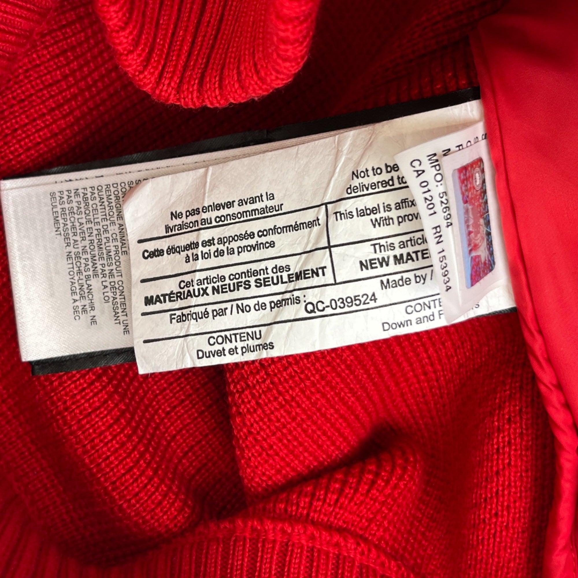 Men's Hybridge Knit Jacket Red Size S