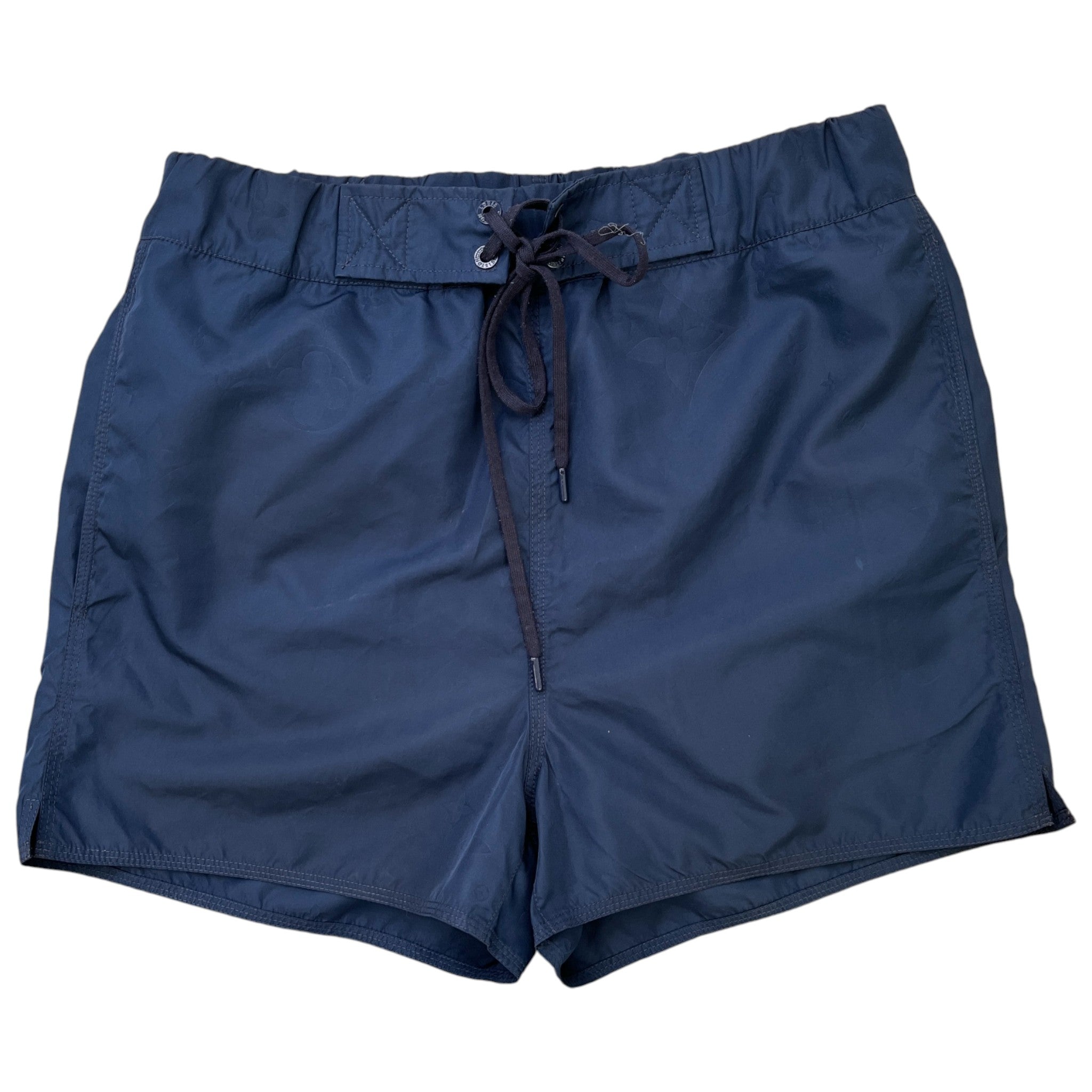 Men's 3D Pocket Monogram Swim Shorts Navy Size S