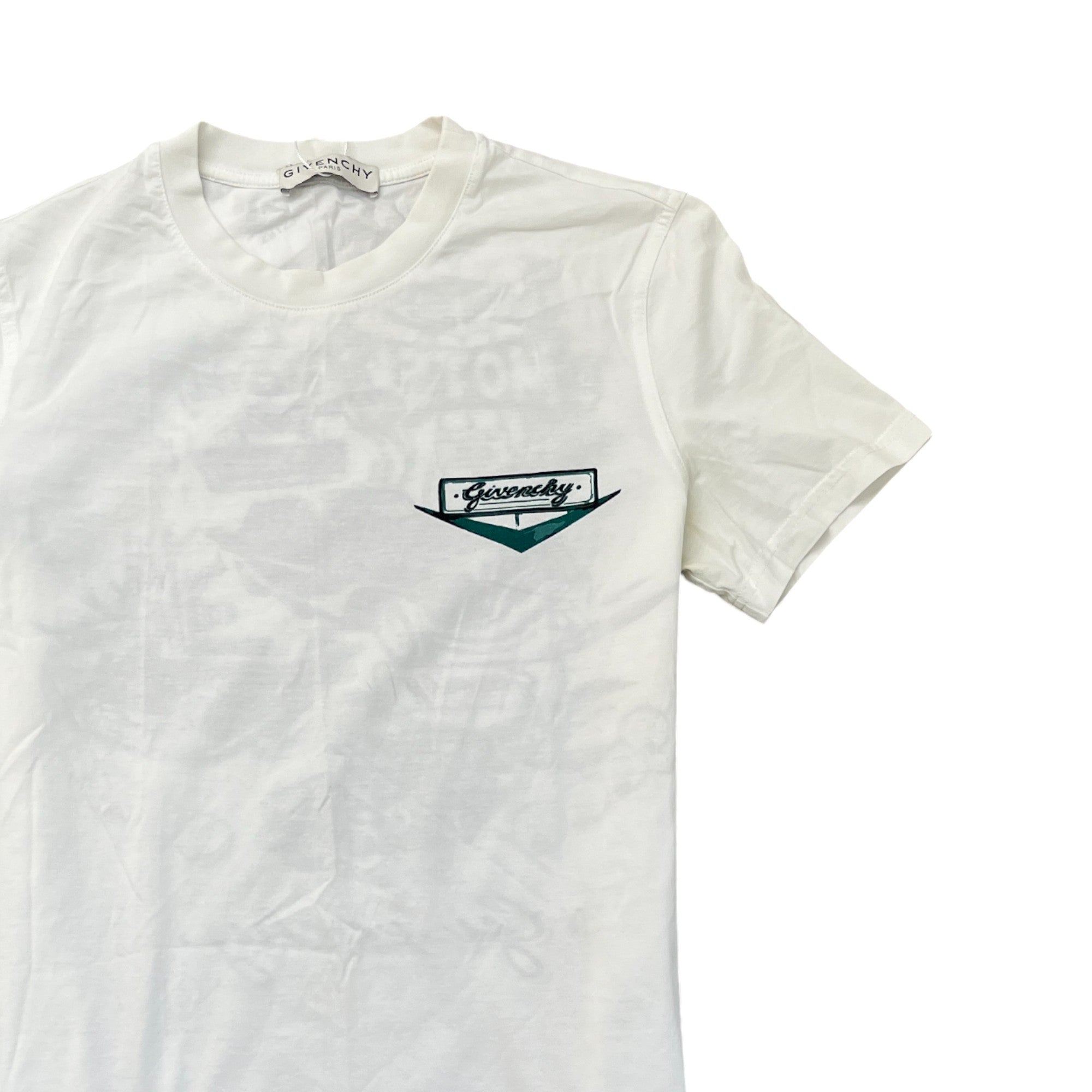 Men's Logo Print T-Shirt White Size XS