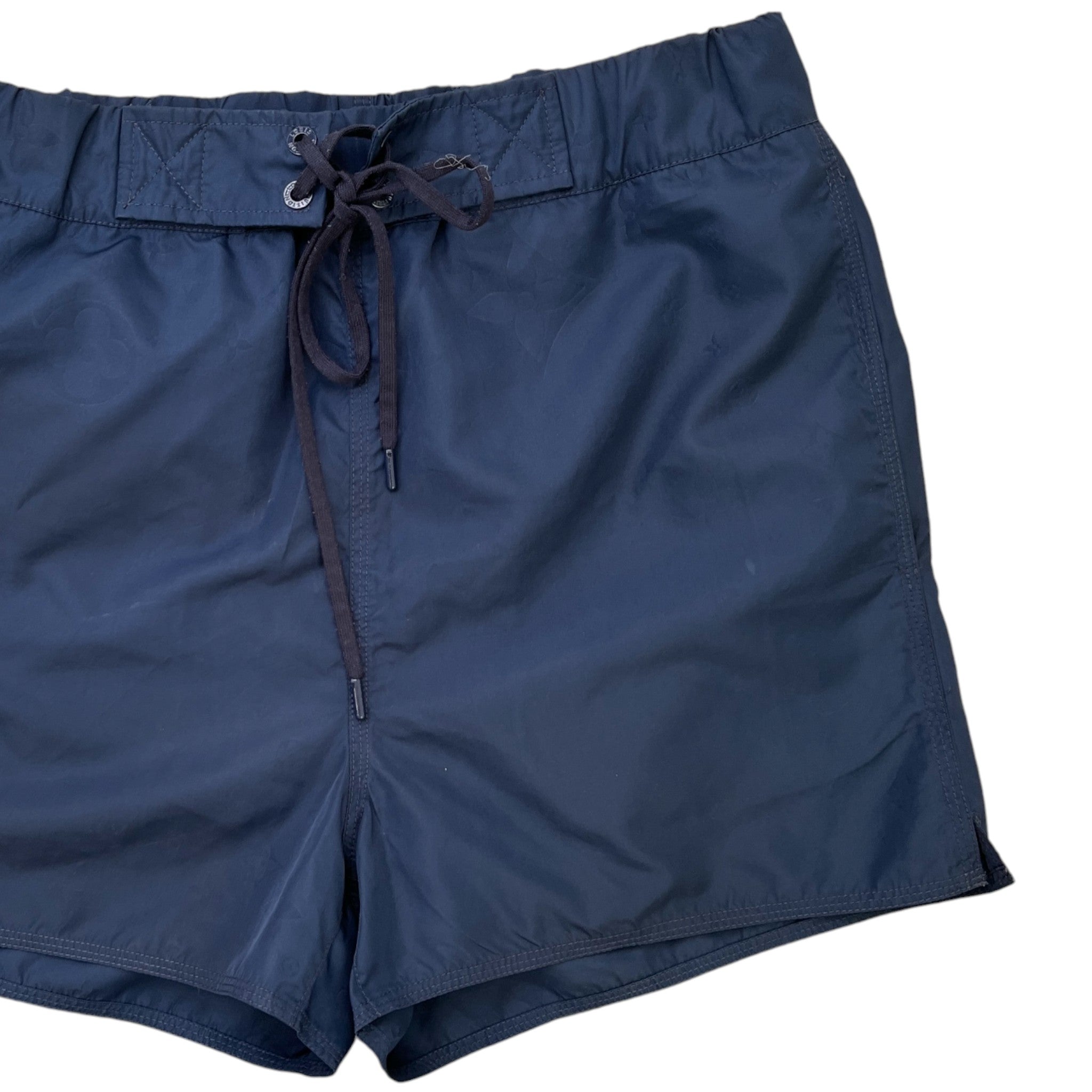 Men's 3D Pocket Monogram Swim Shorts Navy Size S