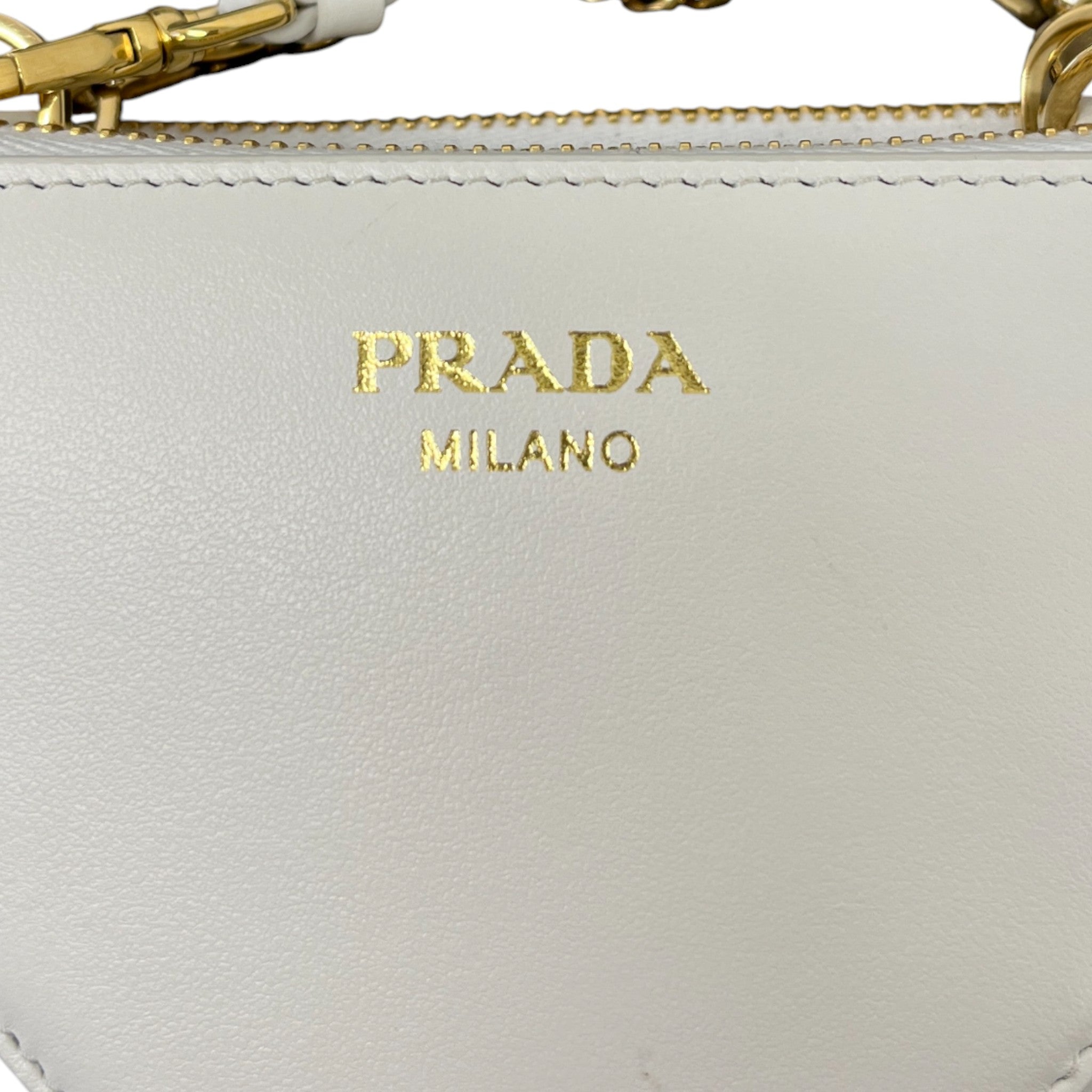 Women's Triangle Crochet Mini Handbag White