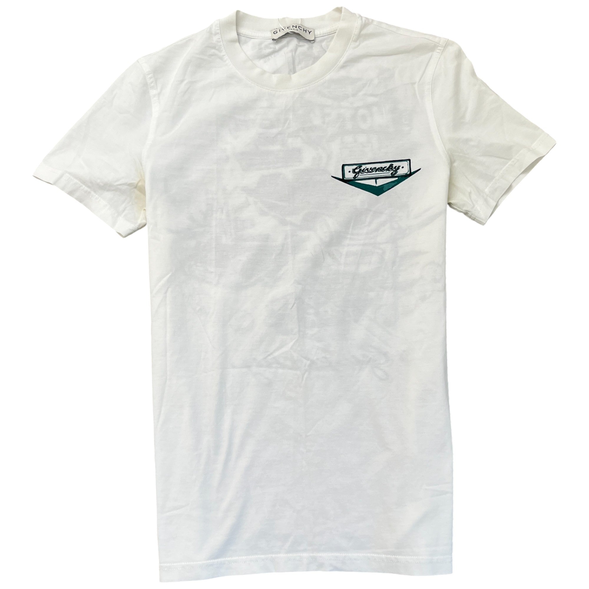 Men's Logo Print T-Shirt White Size XS