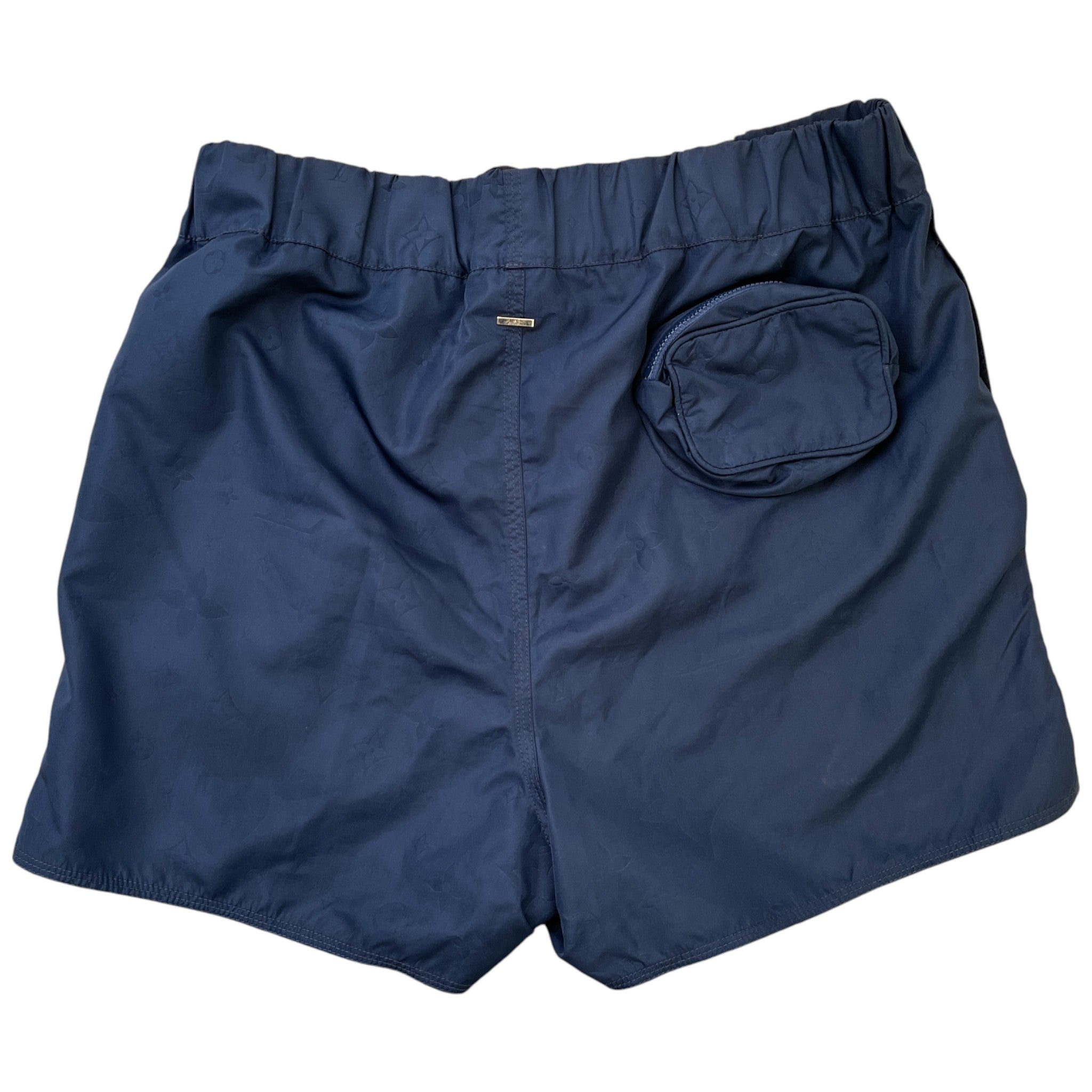 Men's 3D Pocket Monogram Swim Shorts Navy Size S