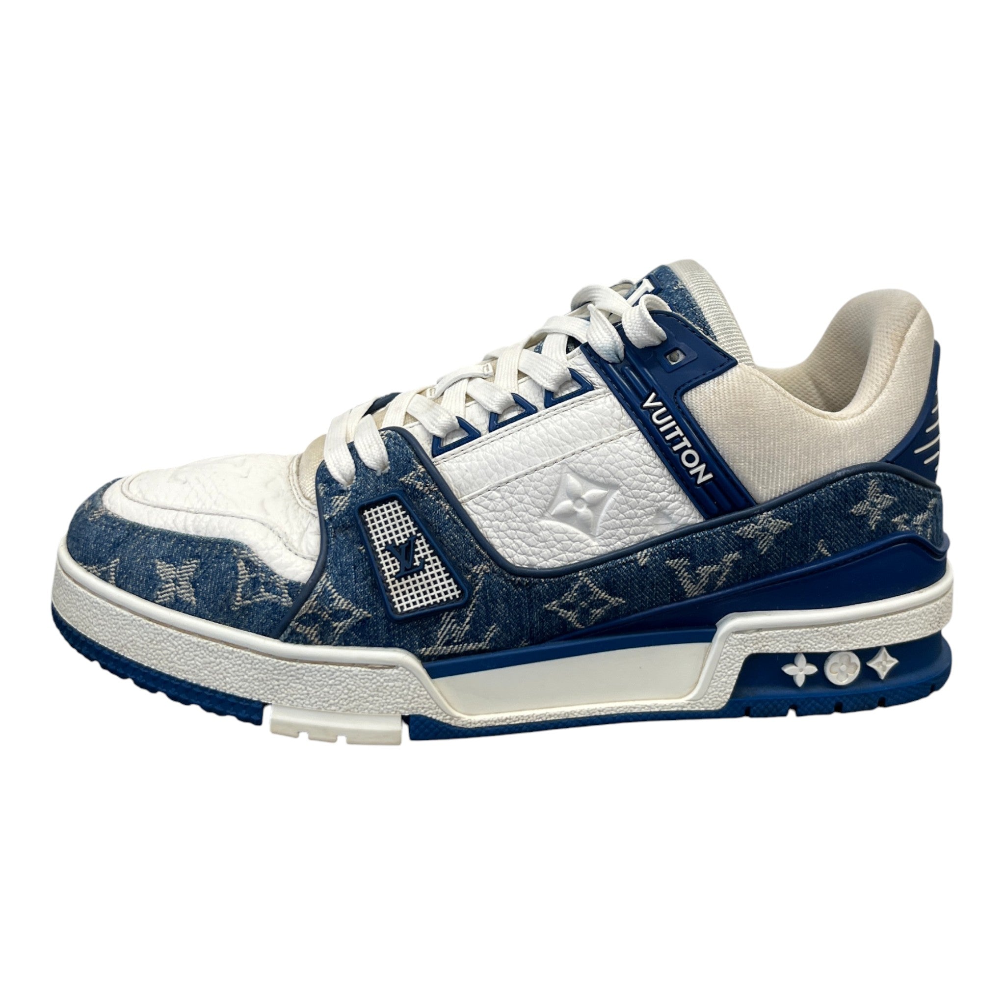 Men's Lv Denim Low Trainers Blue Size EU 40 / UK 6