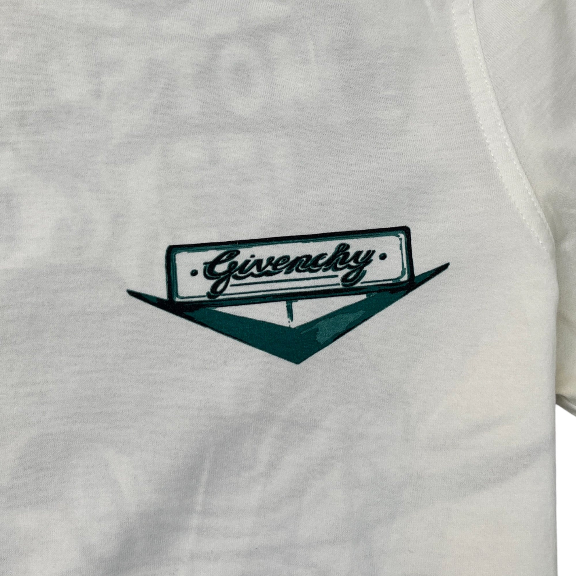 Men's Logo Print T-Shirt White Size XS