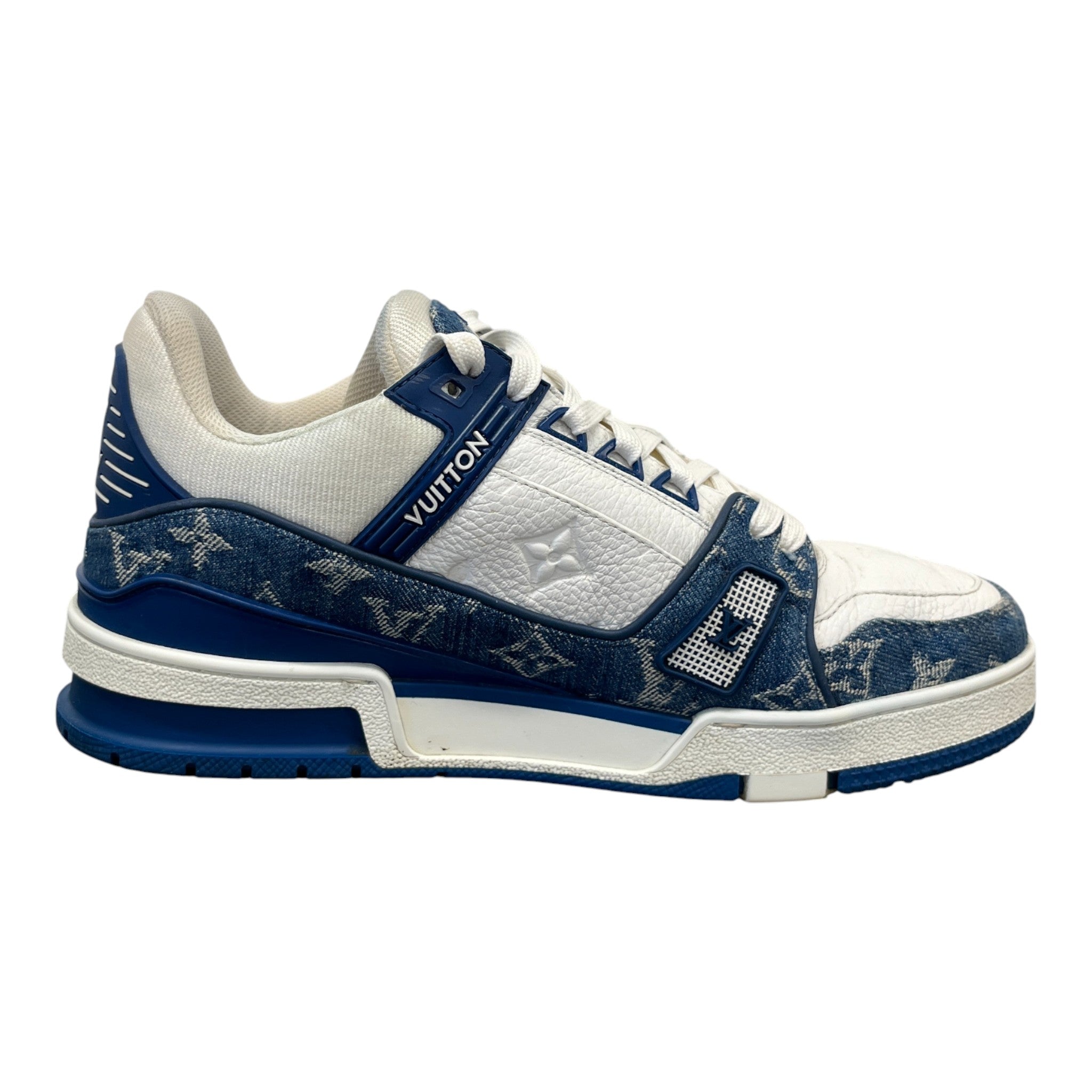Men's Lv Denim Low Trainers Blue Size EU 40 / UK 6