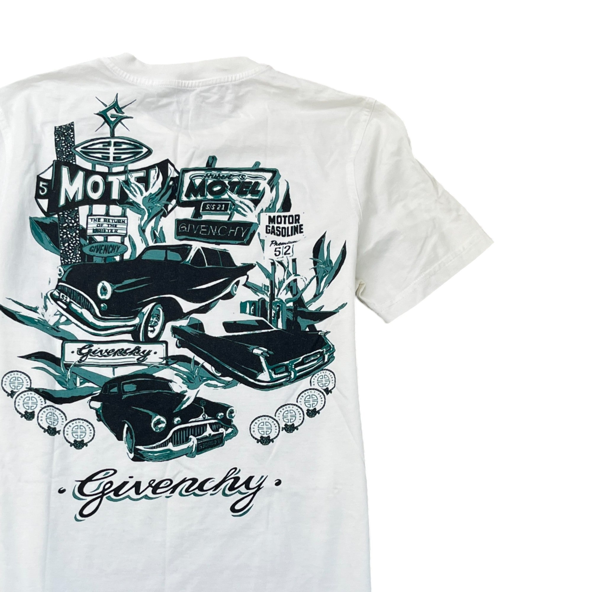 Men's Logo Print T-Shirt White Size XS