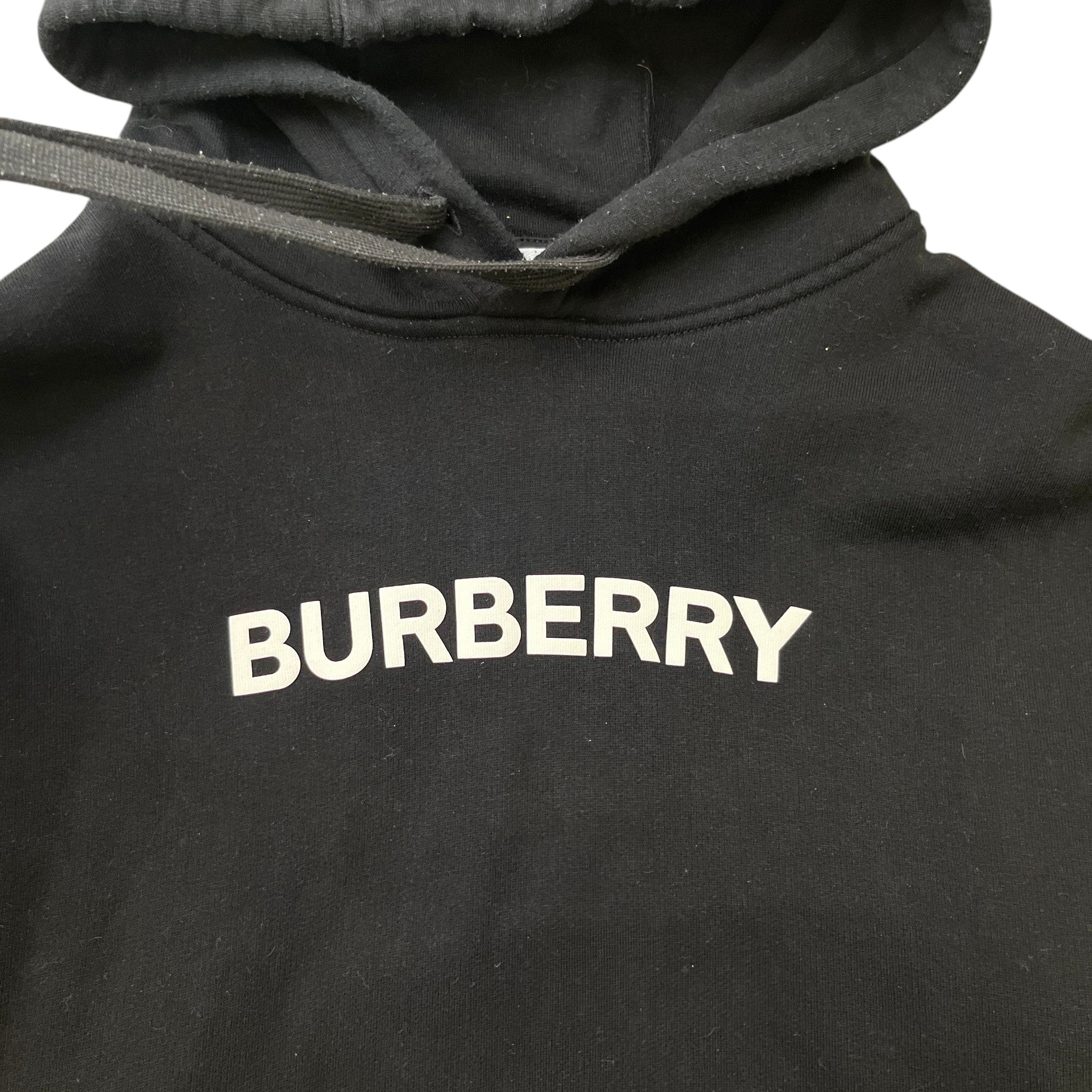 Men's Logo Print Hoodie Black Size XXL