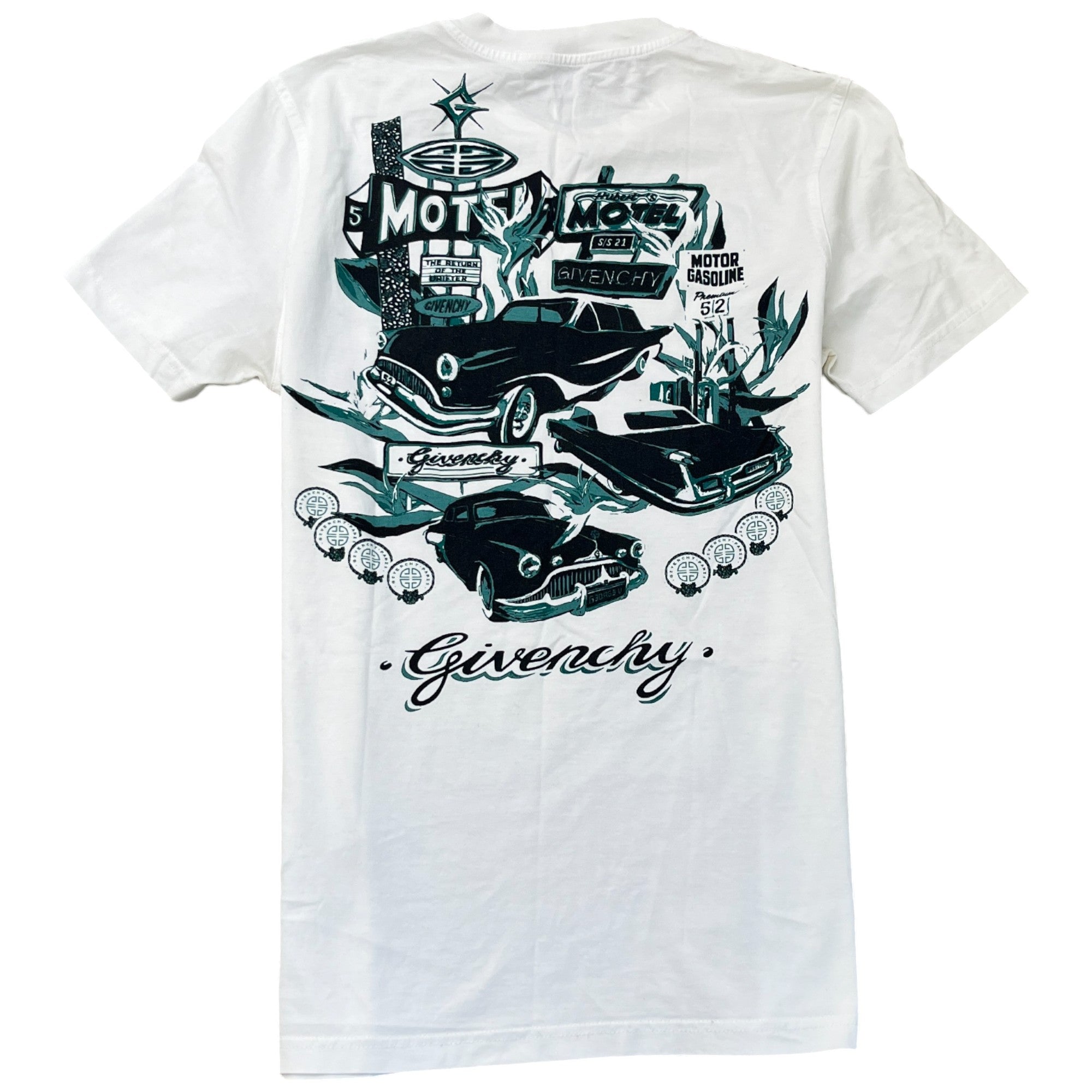 Men's Logo Print T-Shirt White Size XS