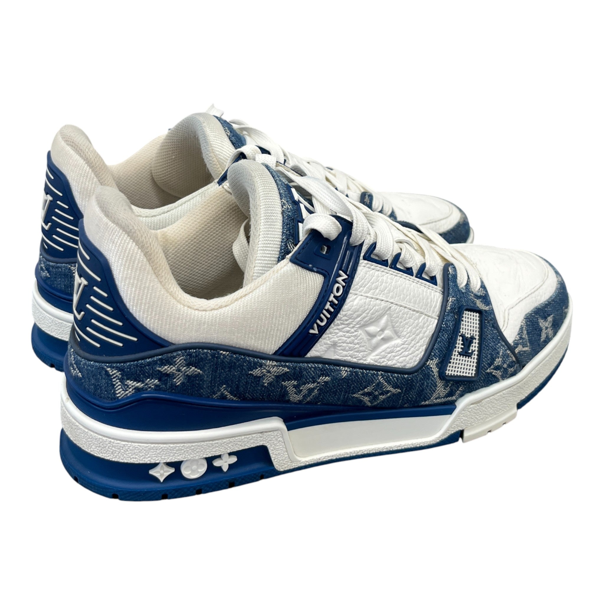 Men's Lv Denim Low Trainers Blue Size EU 40 / UK 6
