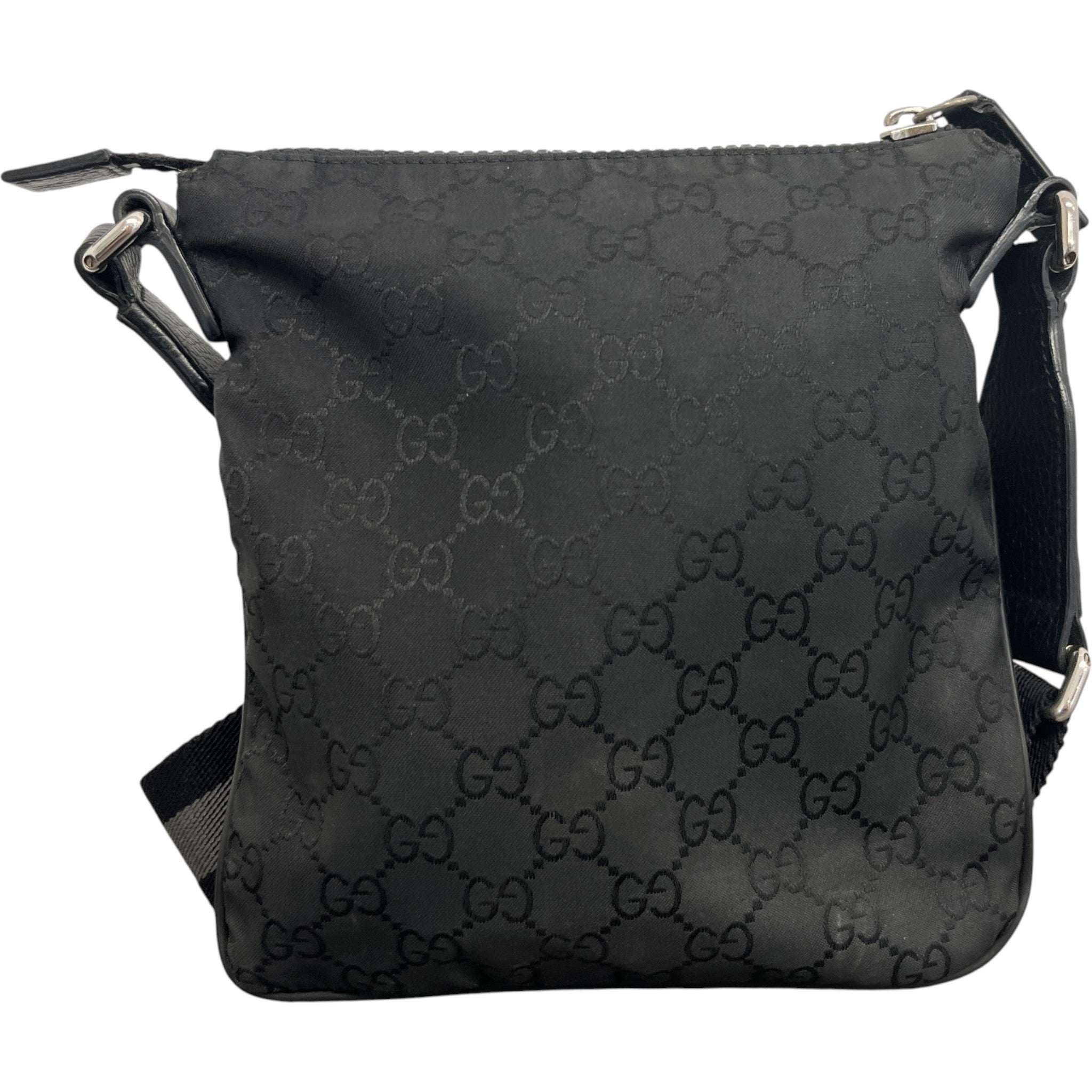 Men's Gg Canvas Messenger Bag Black