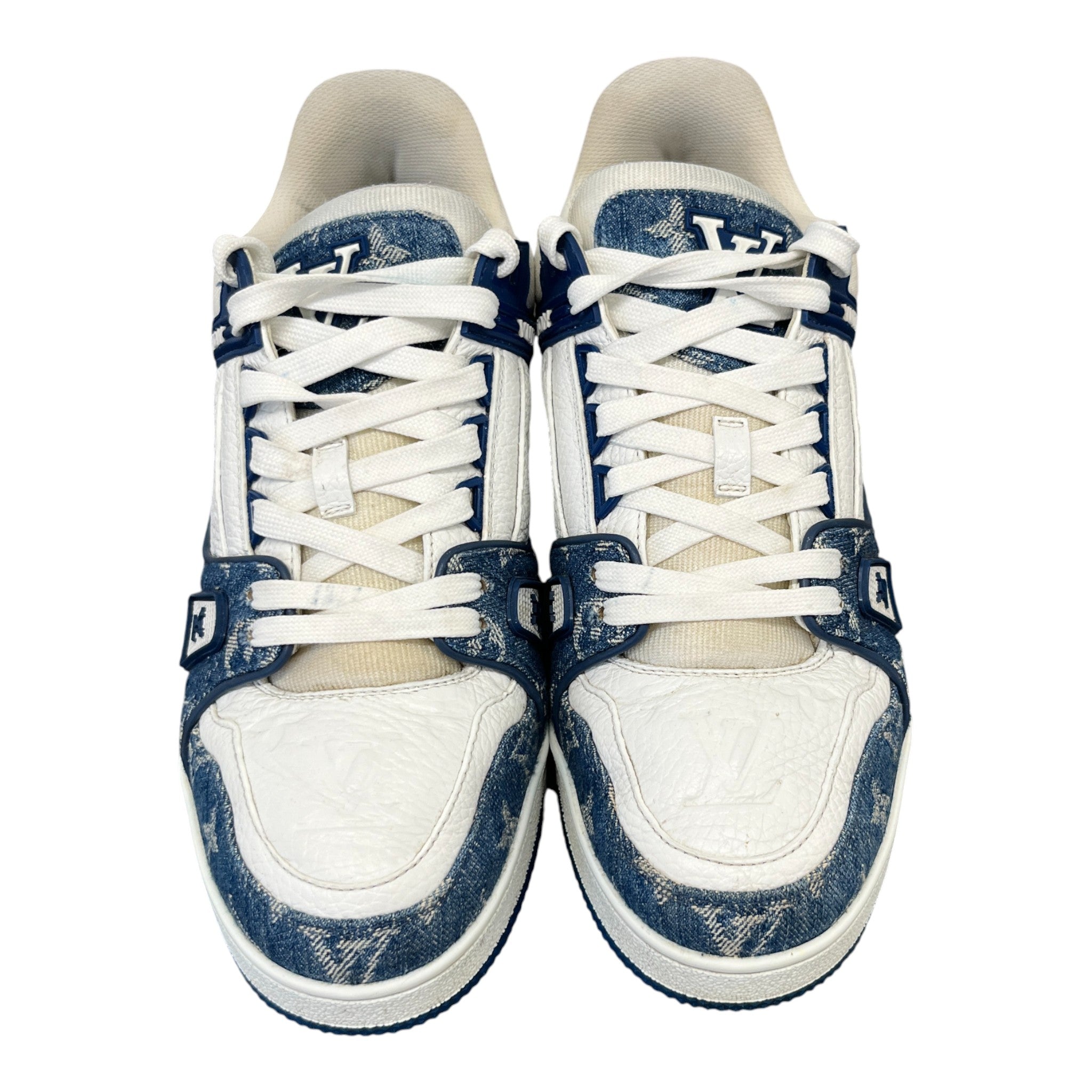 Men's Lv Denim Low Trainers Blue Size EU 40 / UK 6
