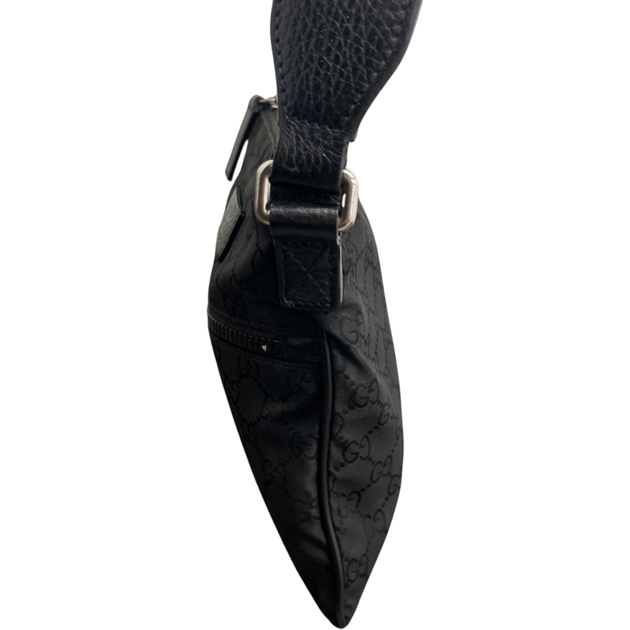 Men's Gg Canvas Messenger Bag Black