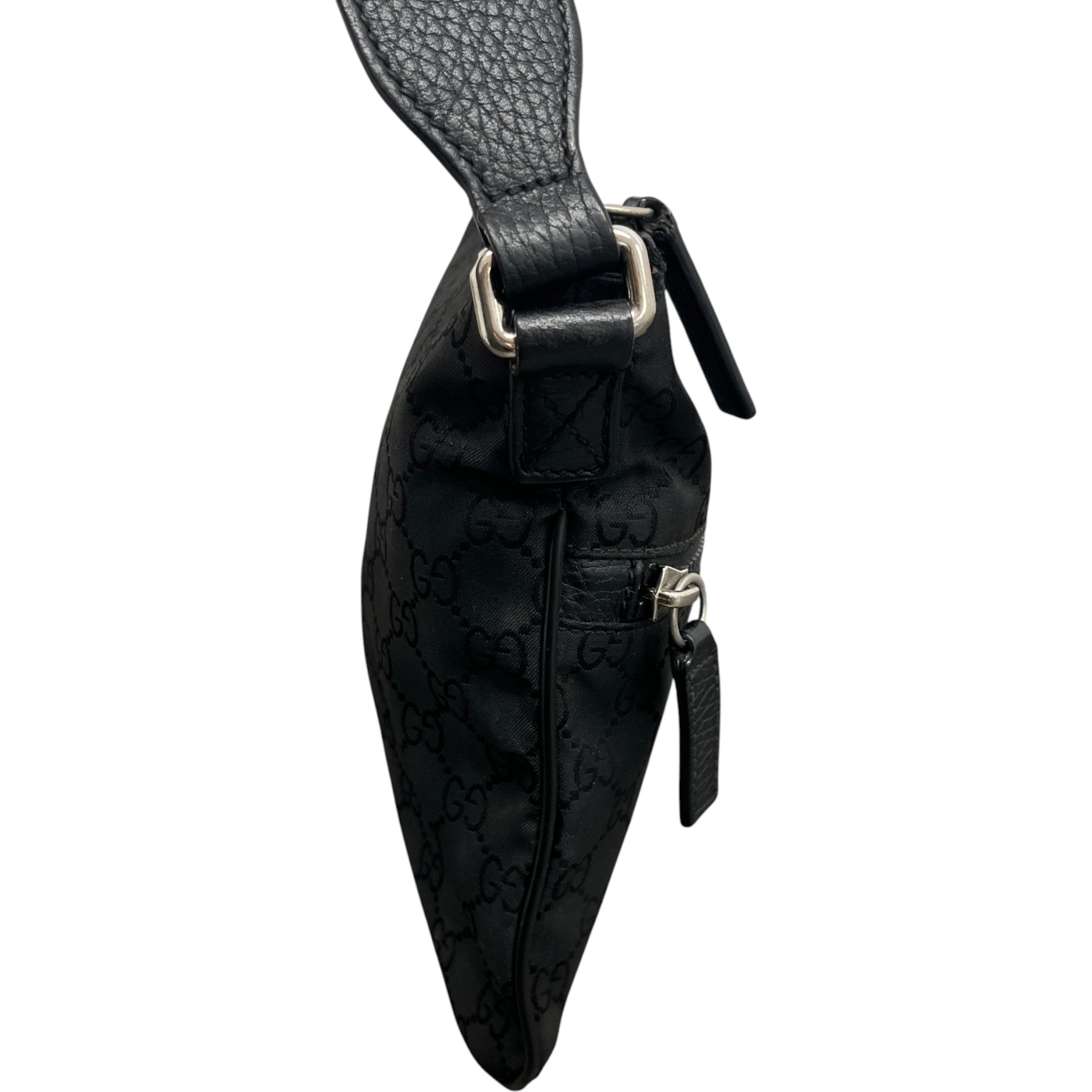 Men's Gg Canvas Messenger Bag Black