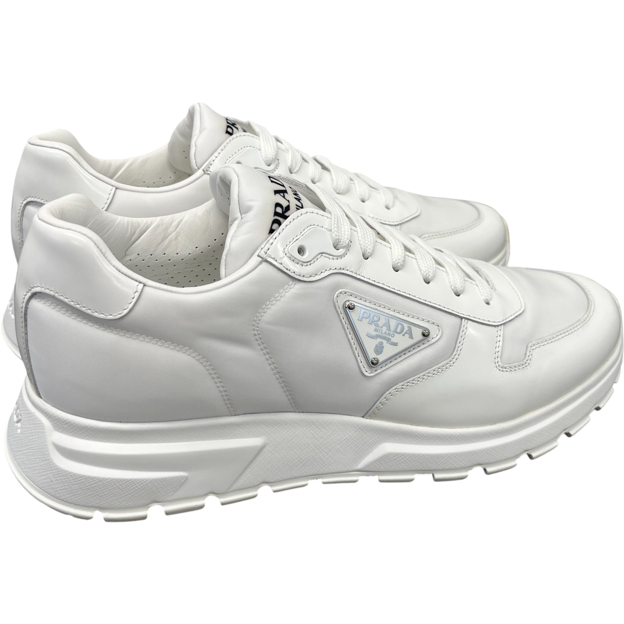 Men's Prax 01 Re-Nylon Low Trainers White Size EU 42.5 / UK 8.5