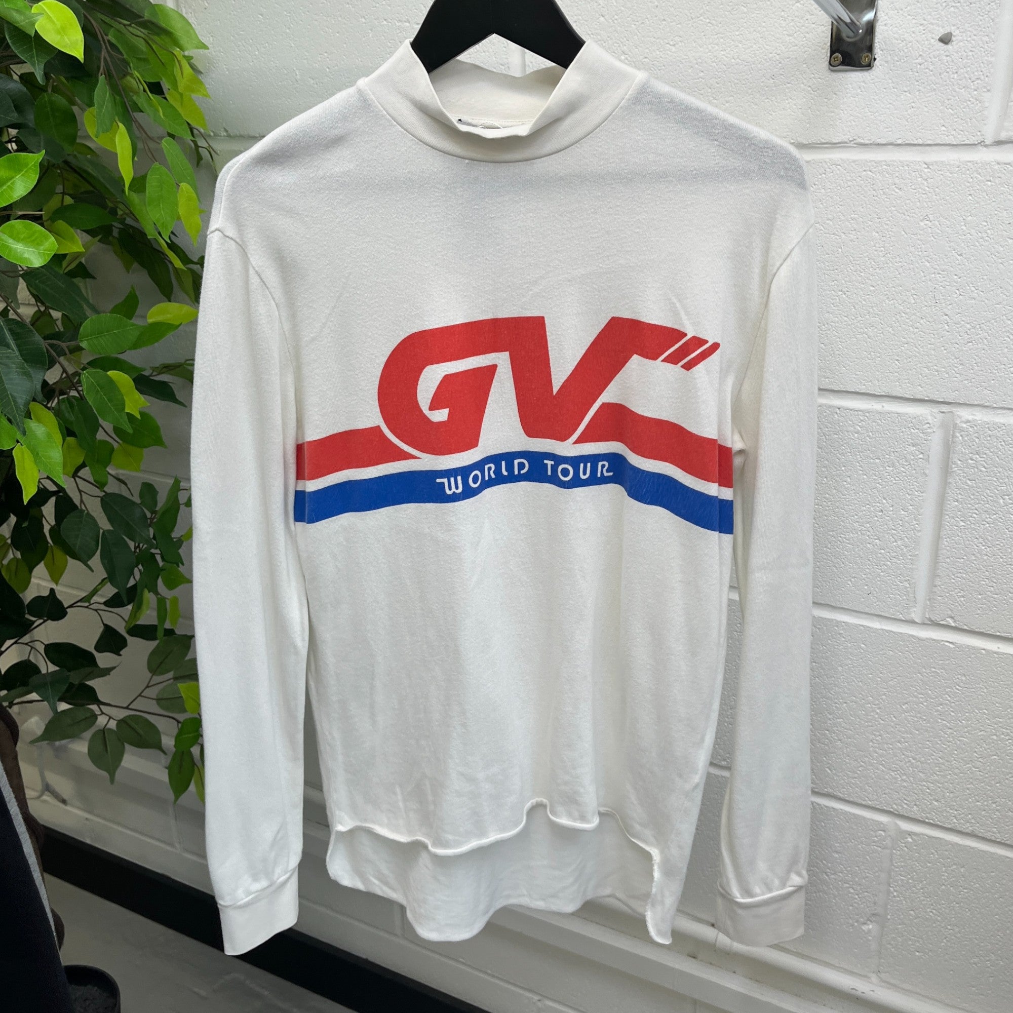 Men's Logo Print Sweatshirt White Size M