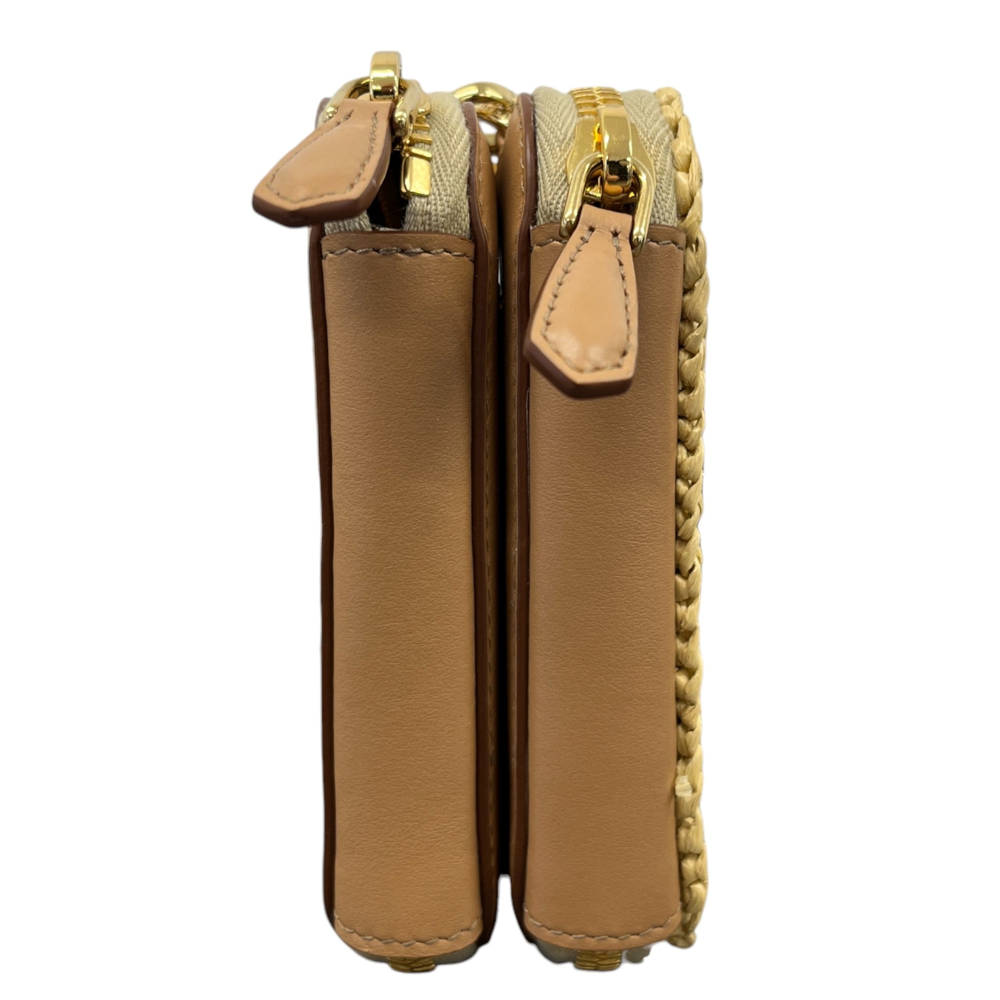 Women's Crochet Mini-Pouch Handbag Brown