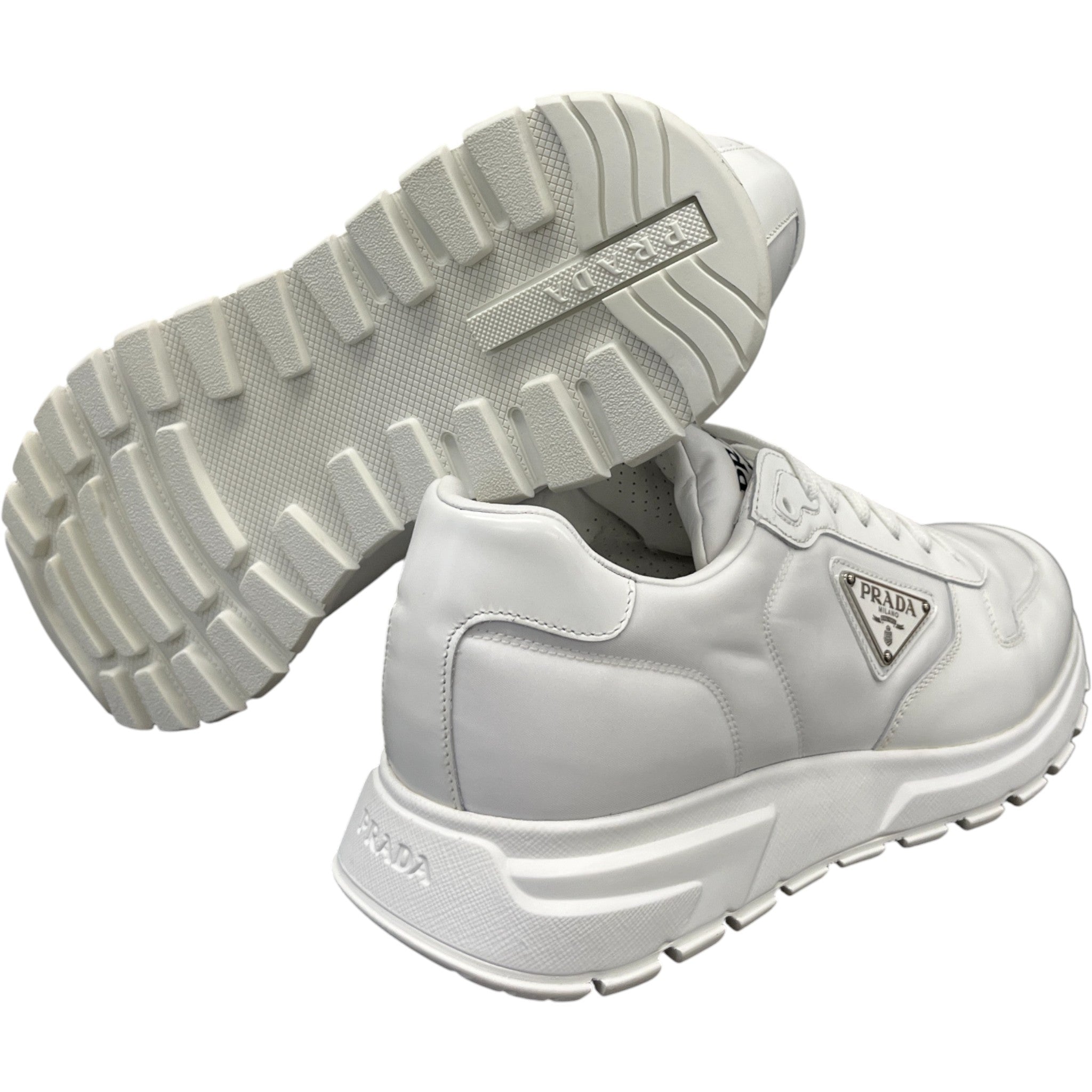 Men's Prax 01 Re-Nylon Low Trainers White Size EU 42.5 / UK 8.5