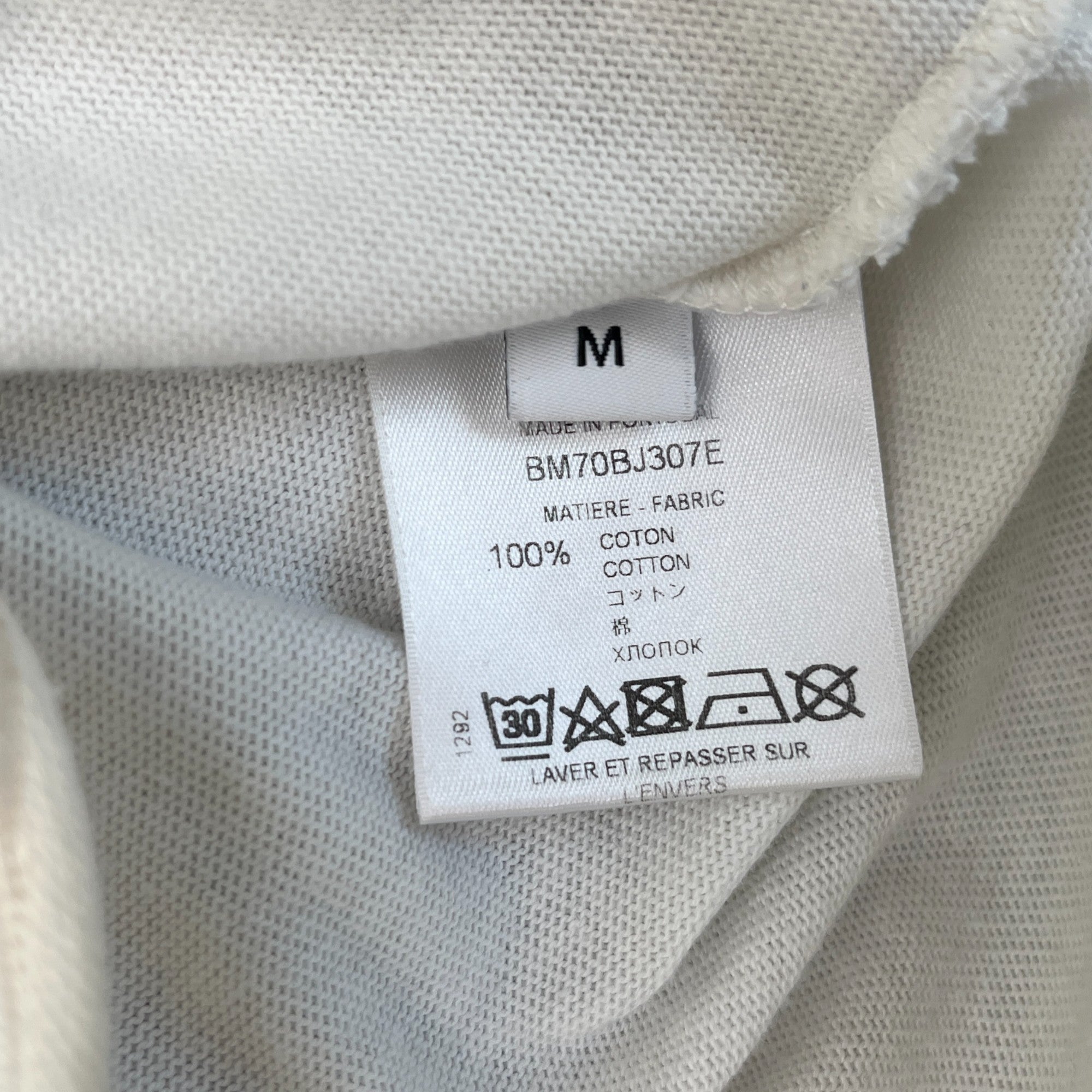 Men's Logo Print Sweatshirt White Size M