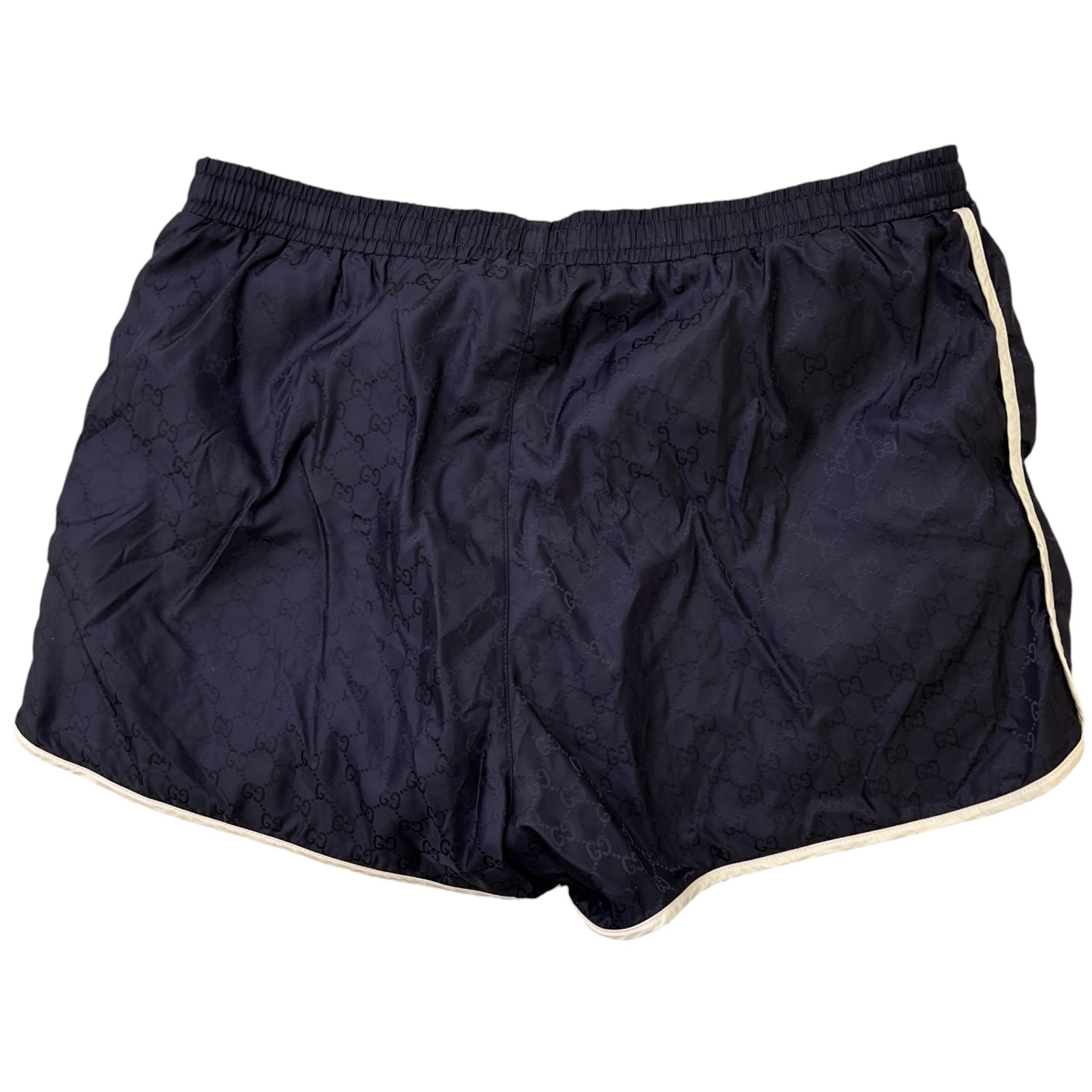 Men's Gg Monogram Swim Shorts Navy Size M